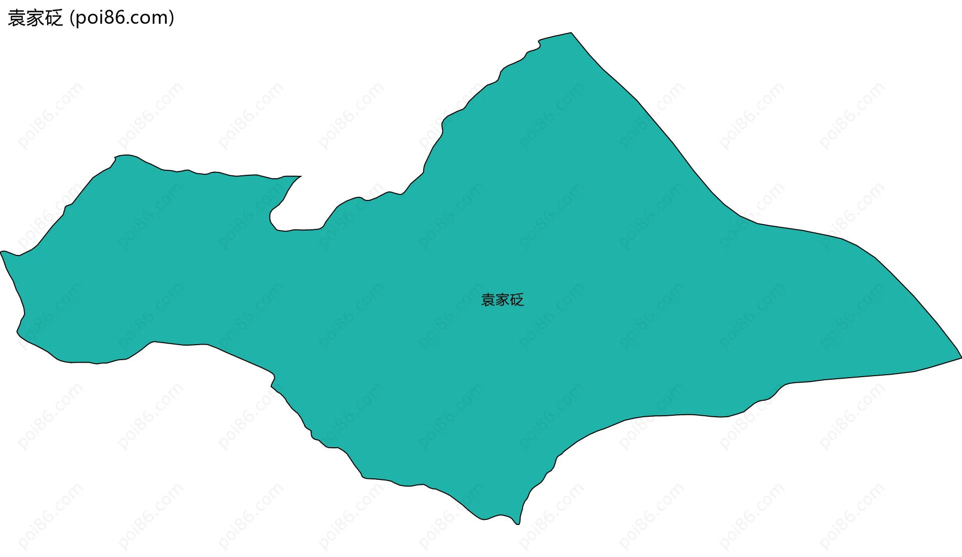 袁家砭边界地图