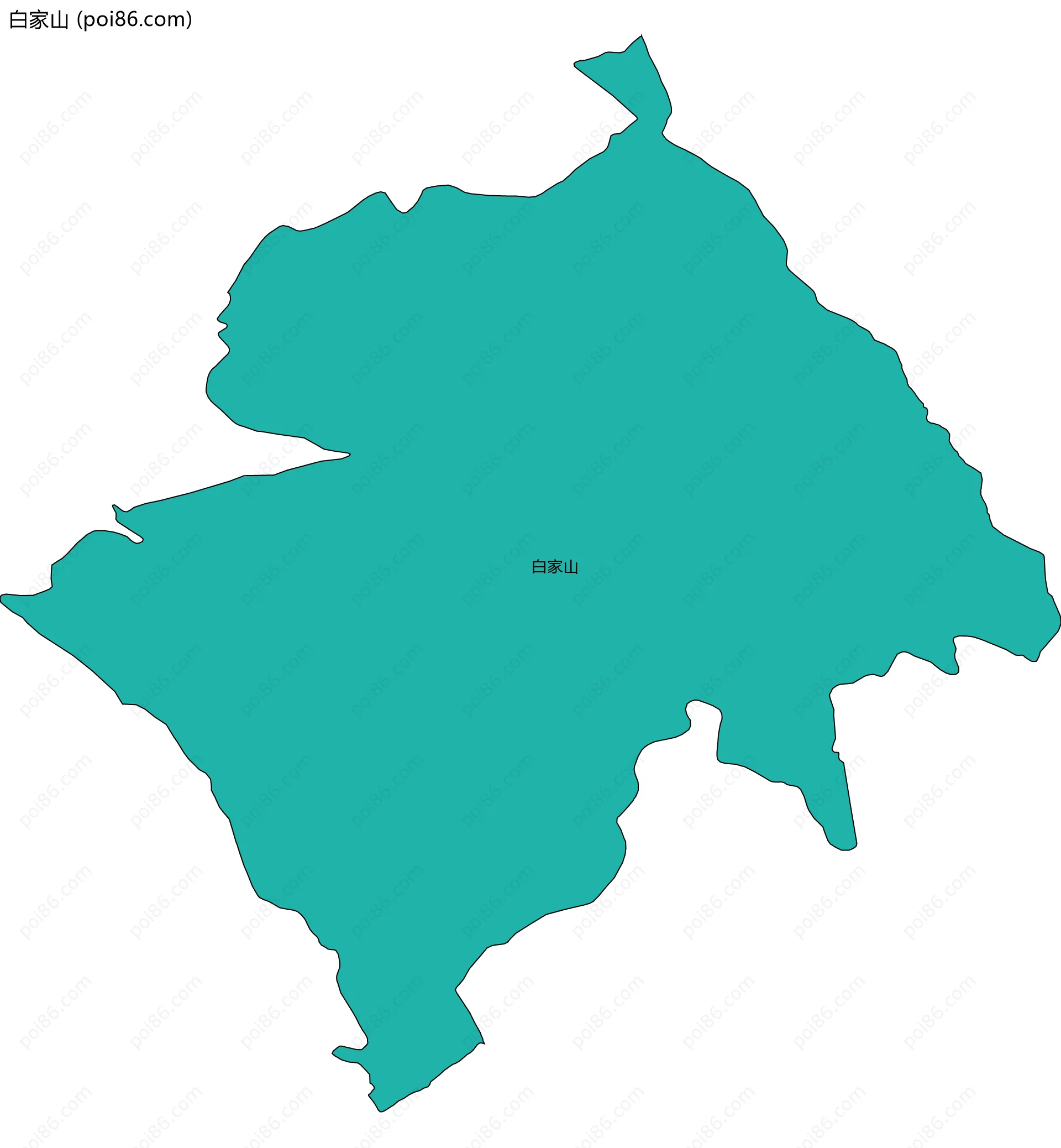 白家山边界地图