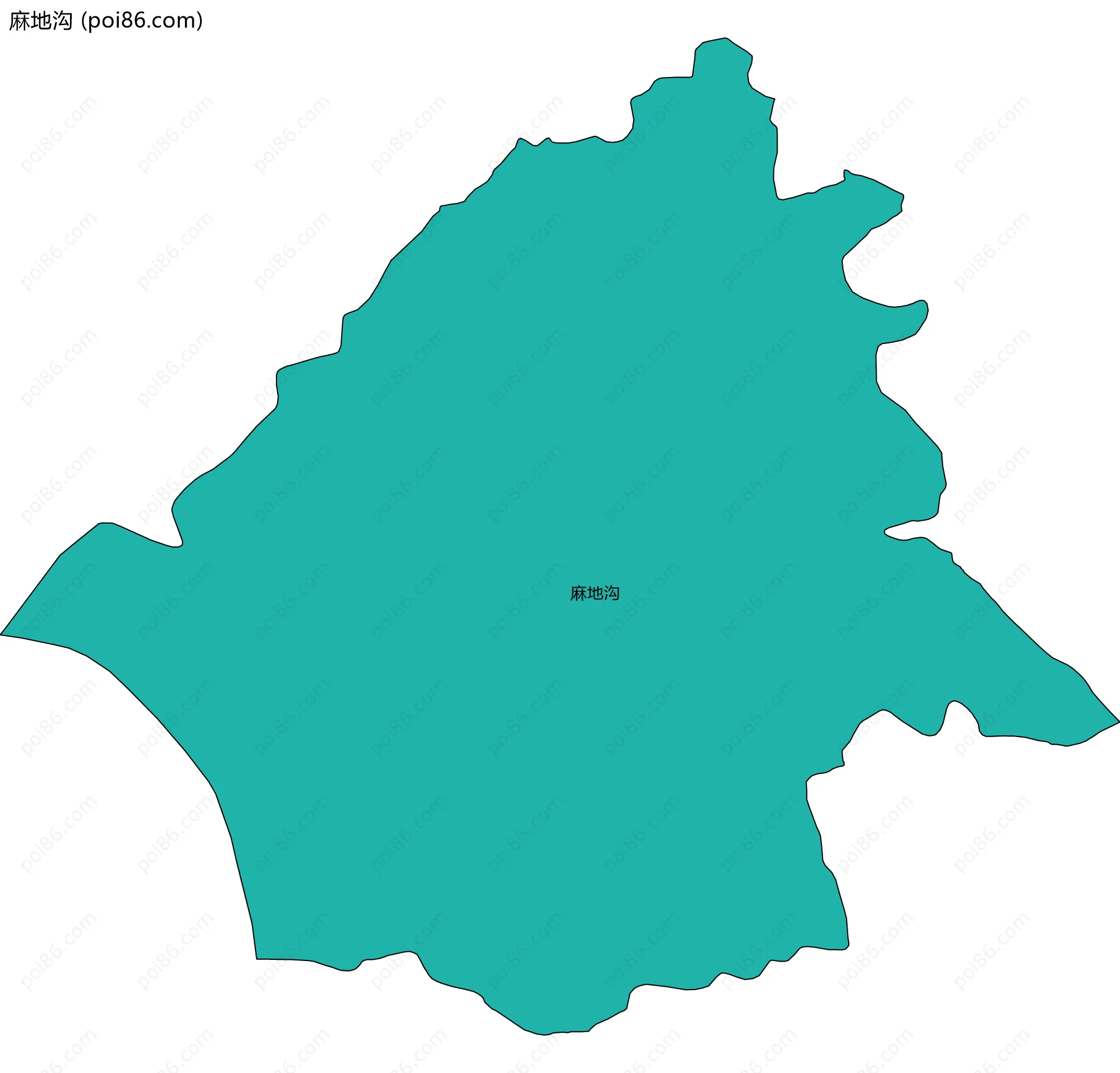 麻地沟边界地图