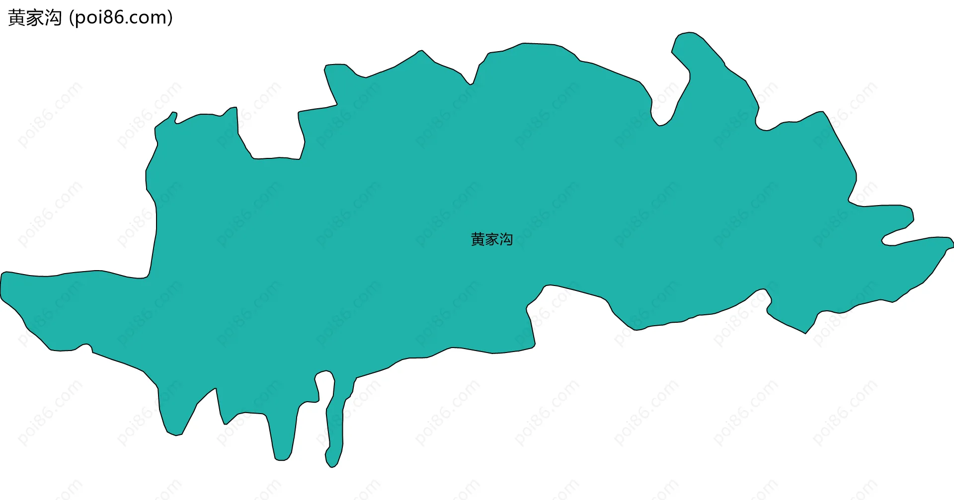 黄家沟边界地图