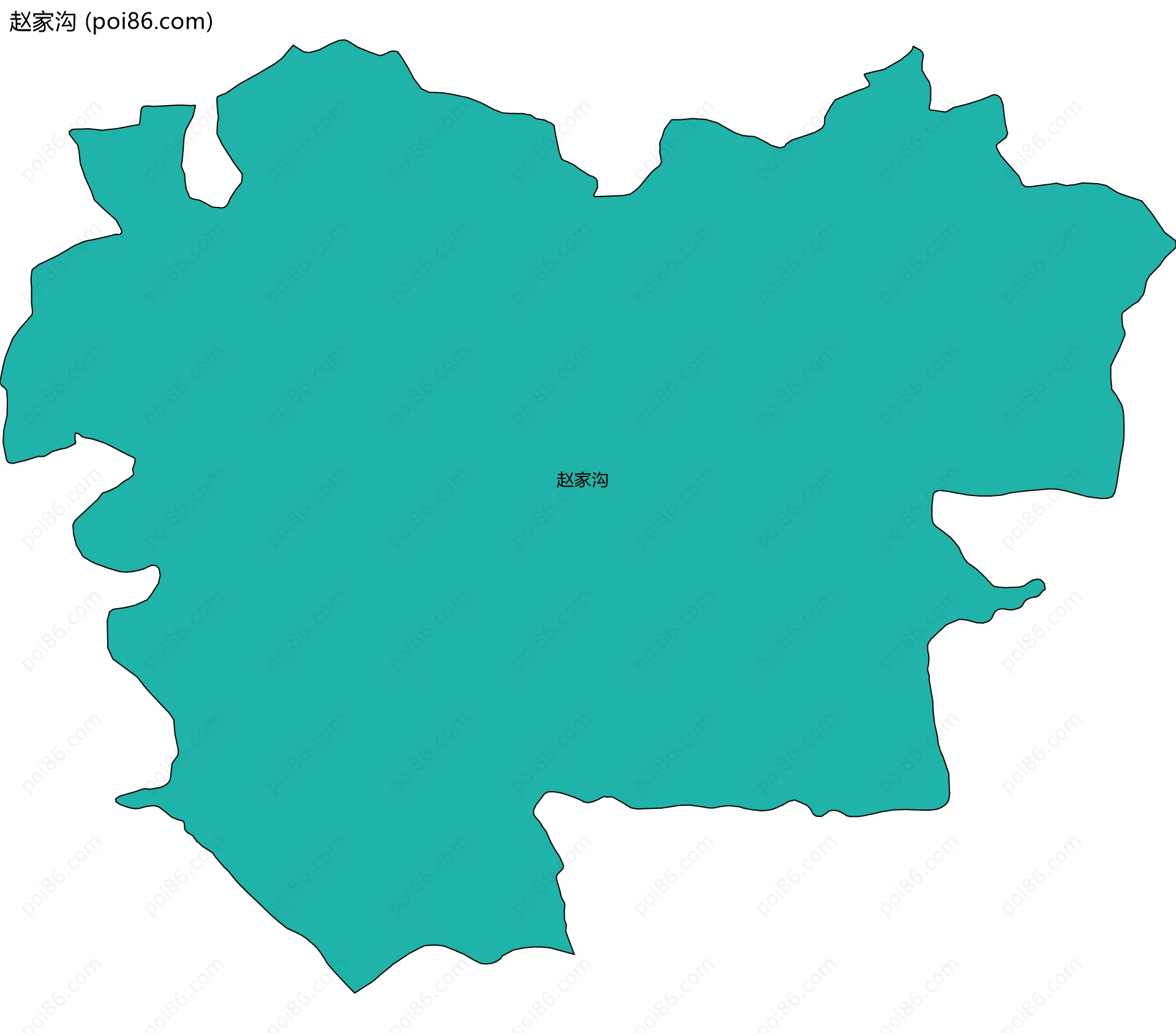 赵家沟边界地图
