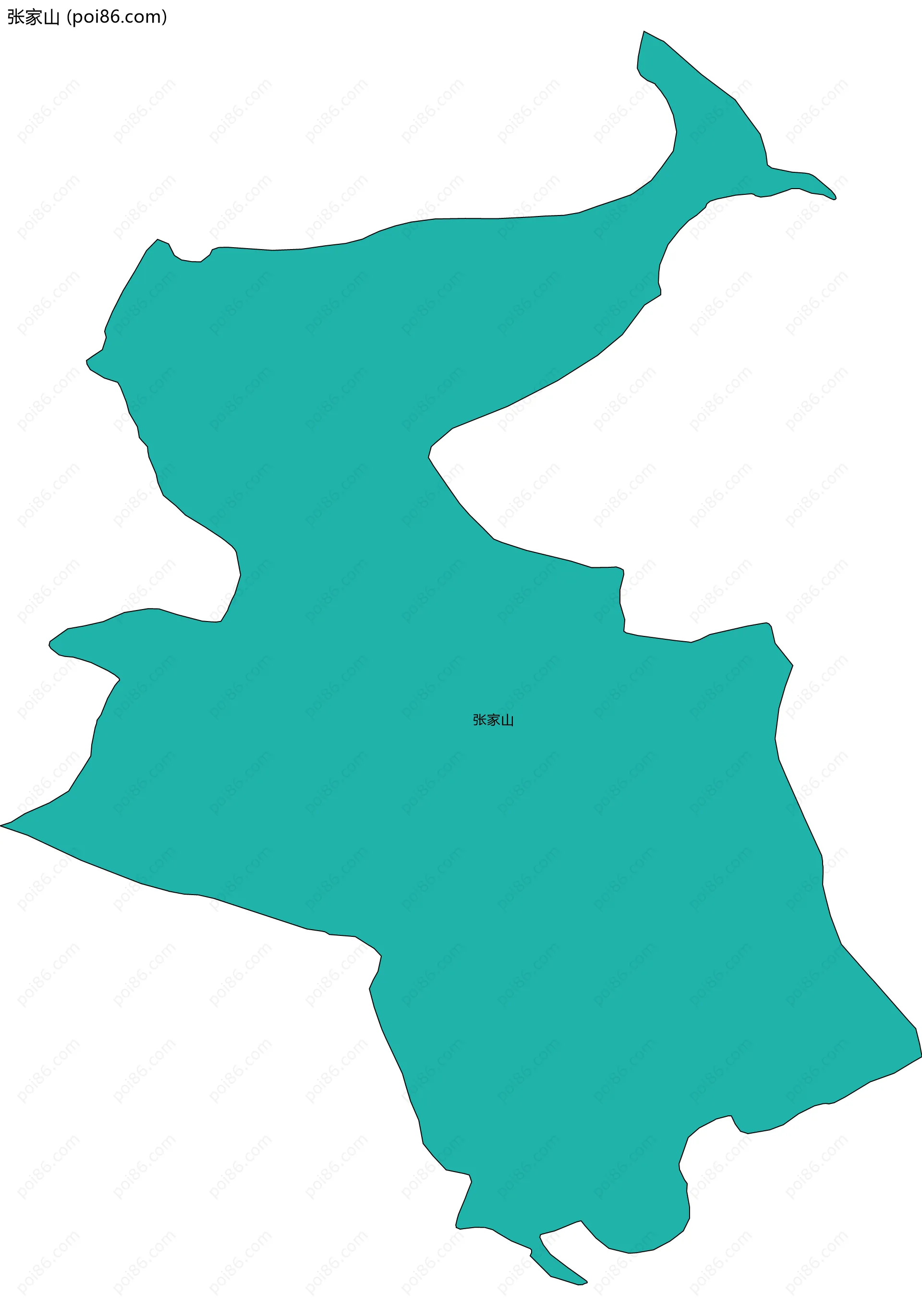 张家山边界地图