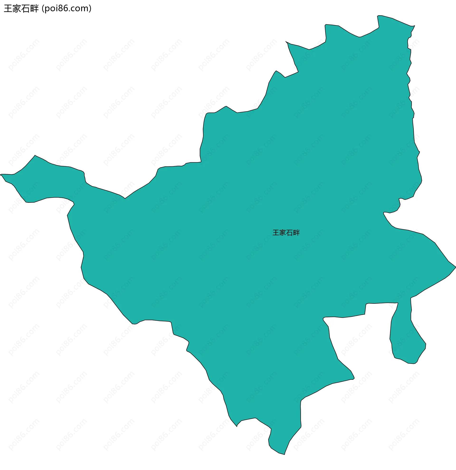 王家石畔边界地图