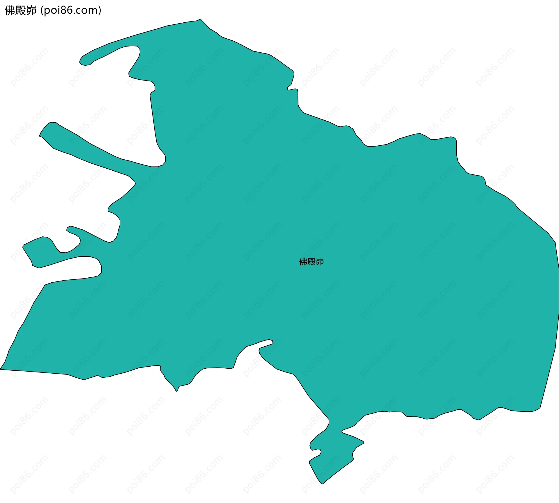 佛殿峁边界地图