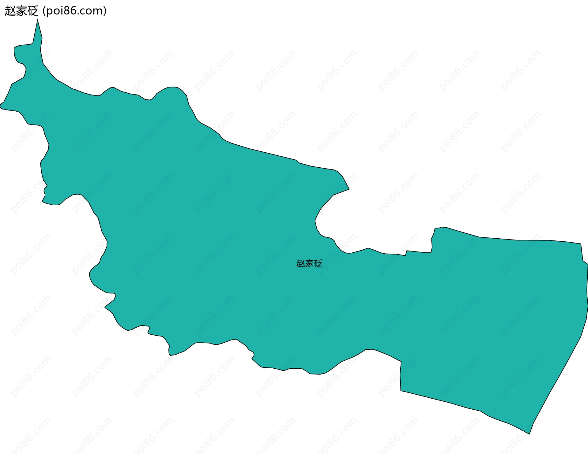 赵家砭边界地图
