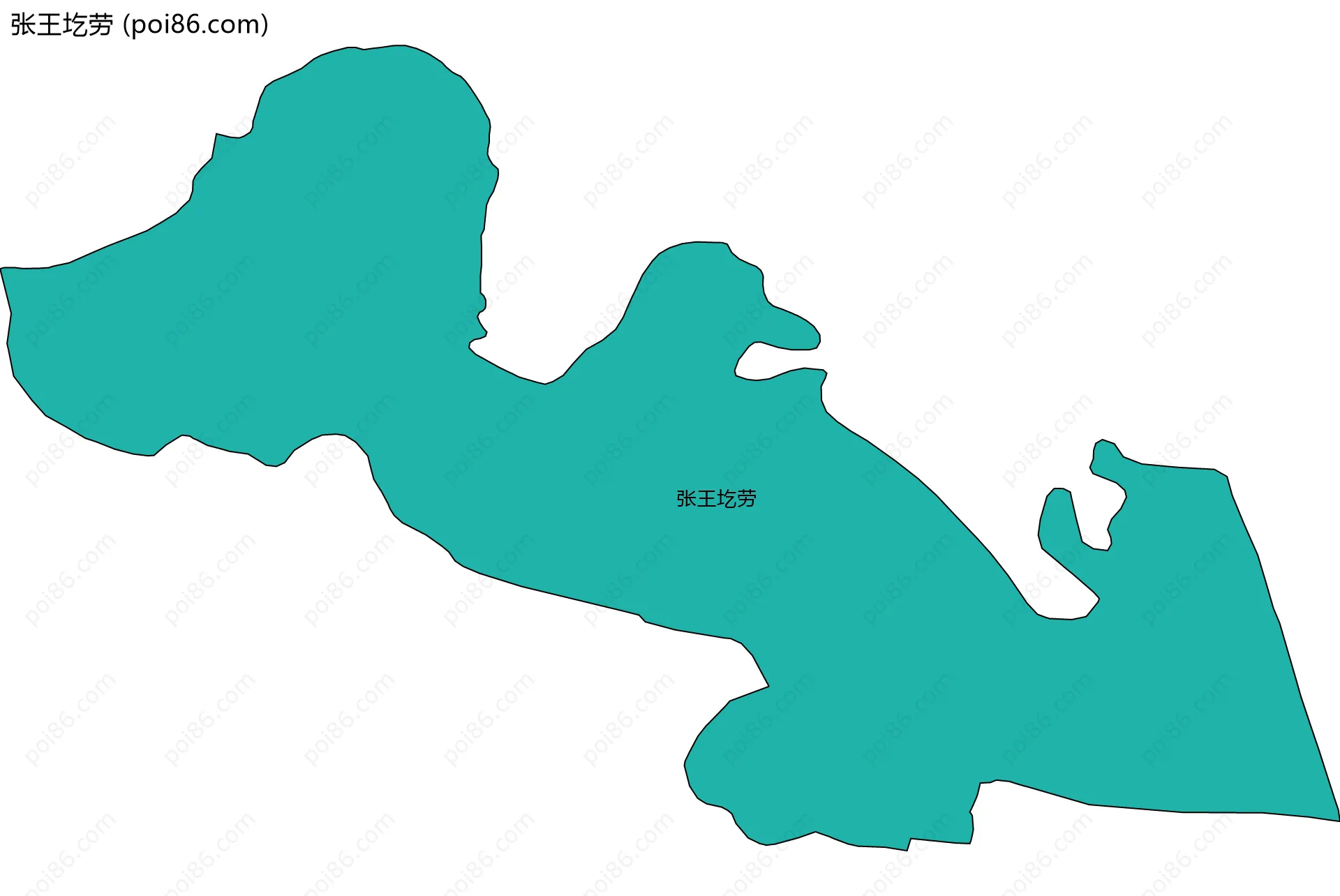 张王圪劳边界地图