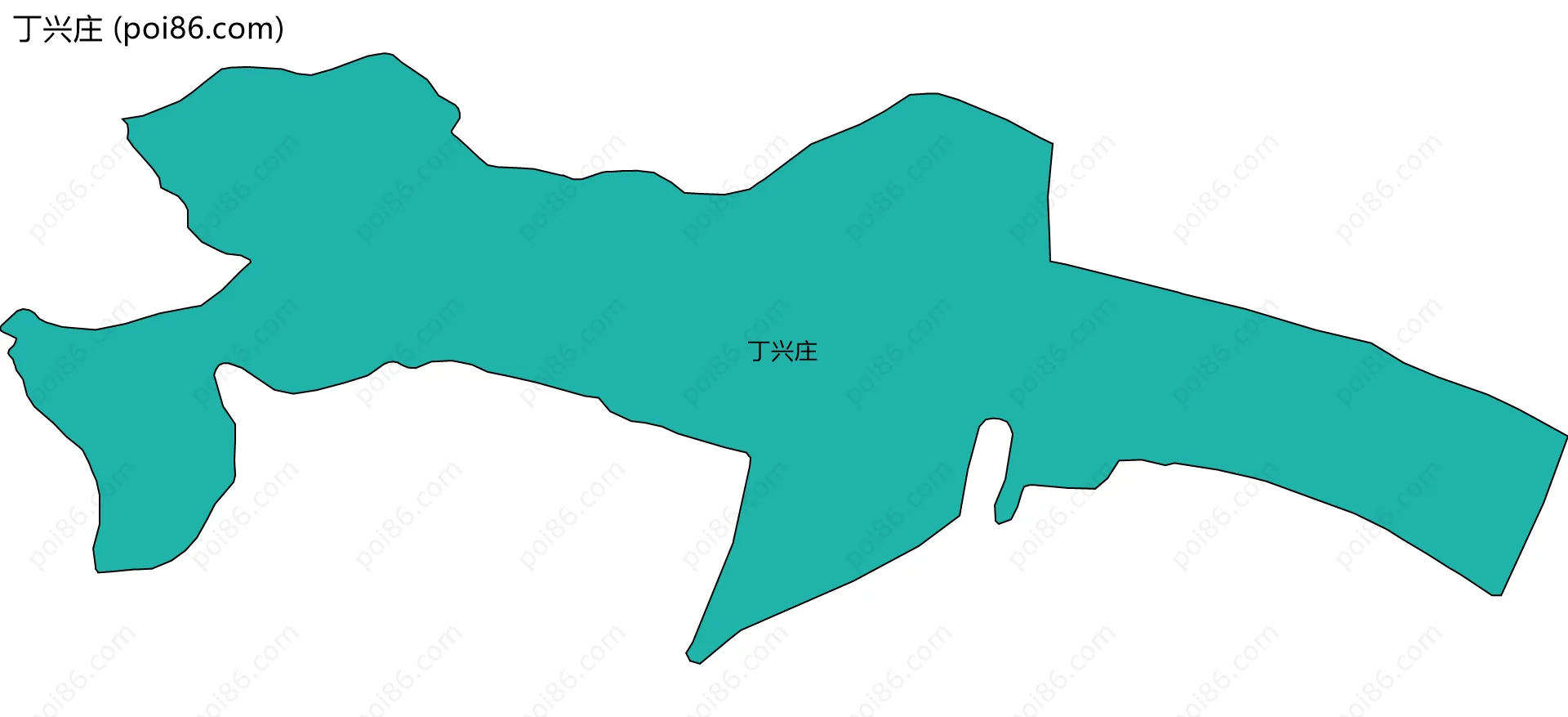 丁兴庄边界地图