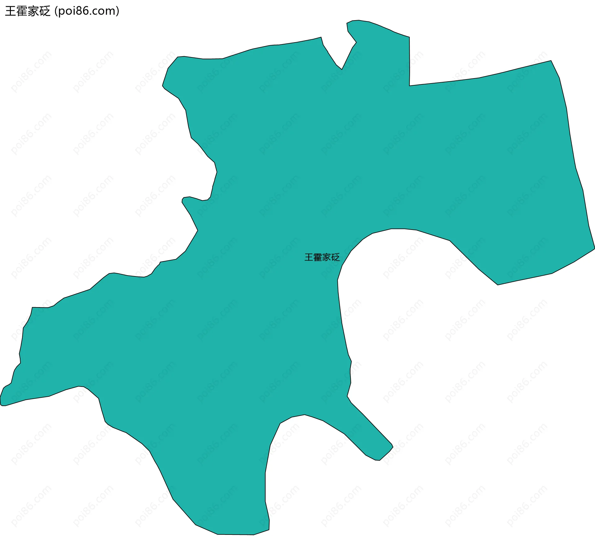 王霍家砭边界地图