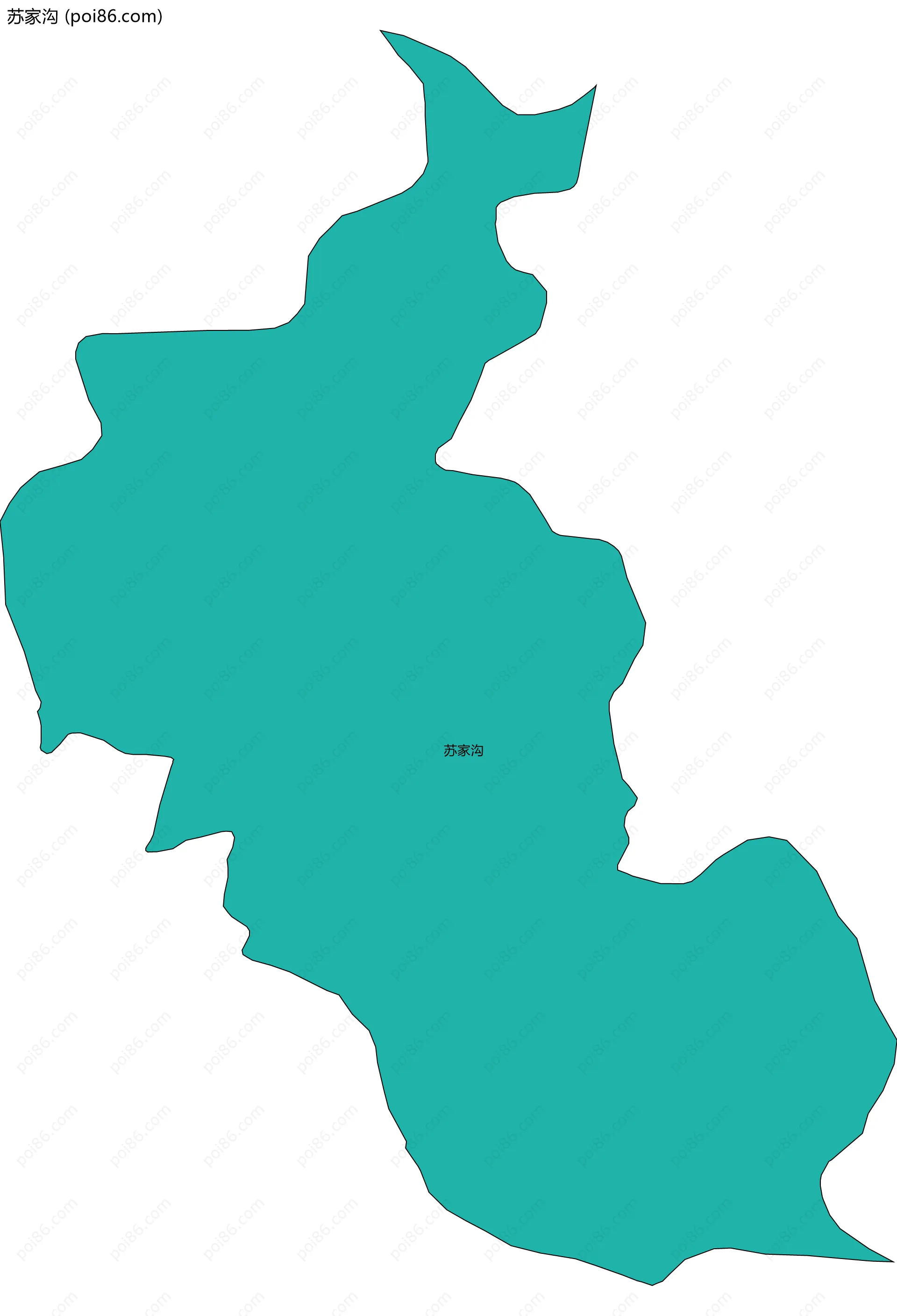 苏家沟边界地图