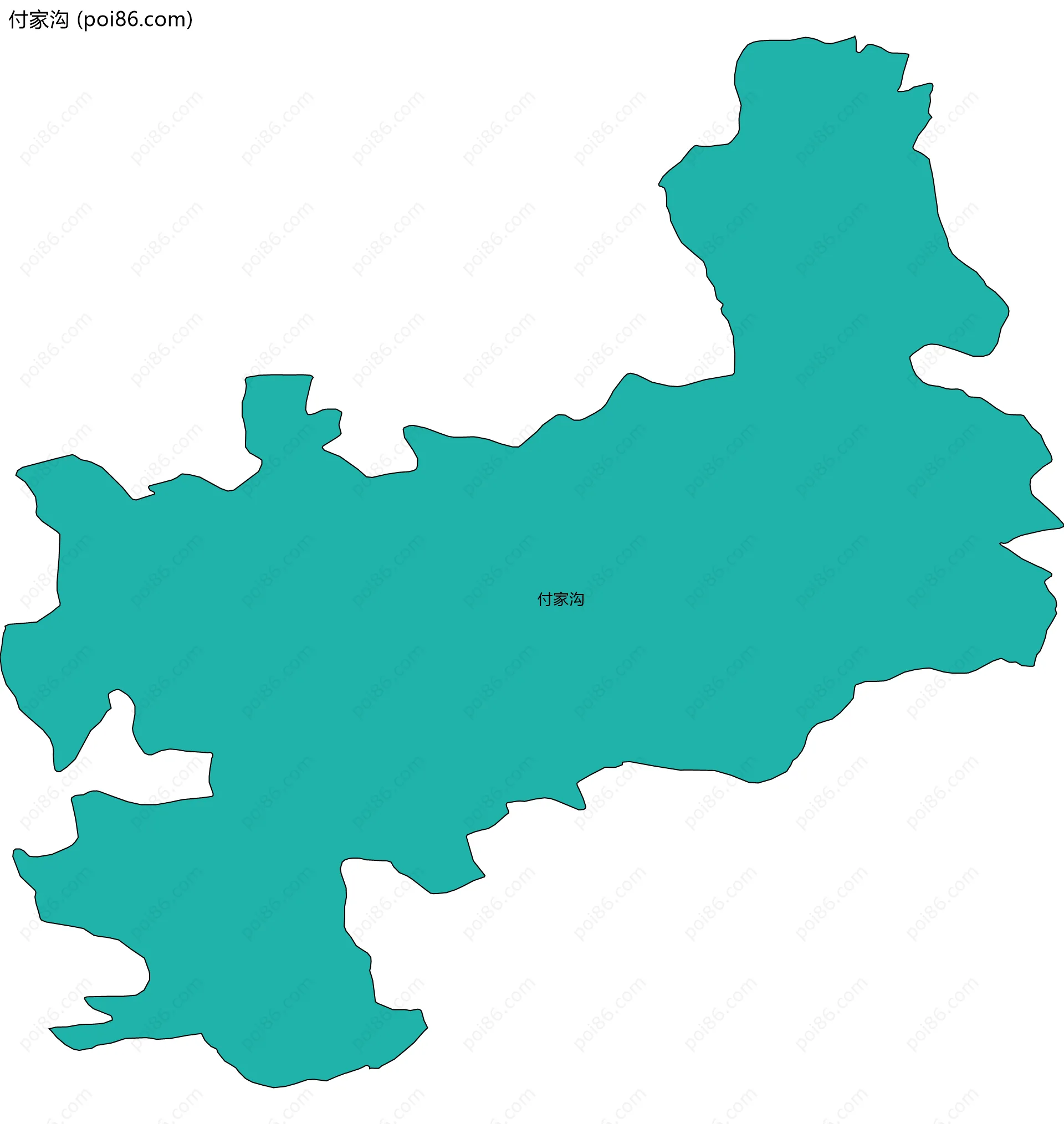付家沟边界地图