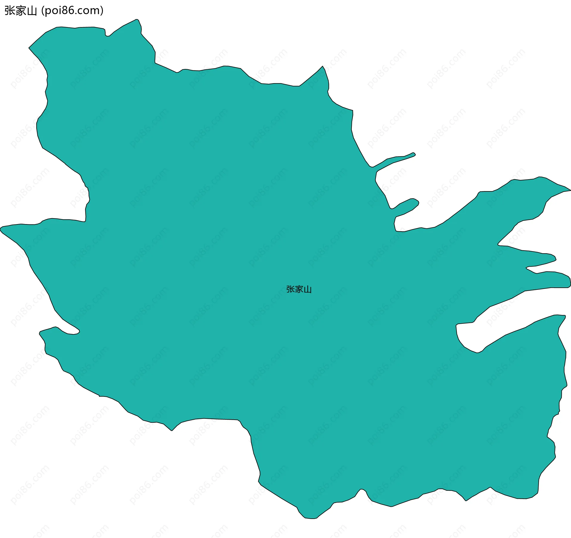 张家山边界地图