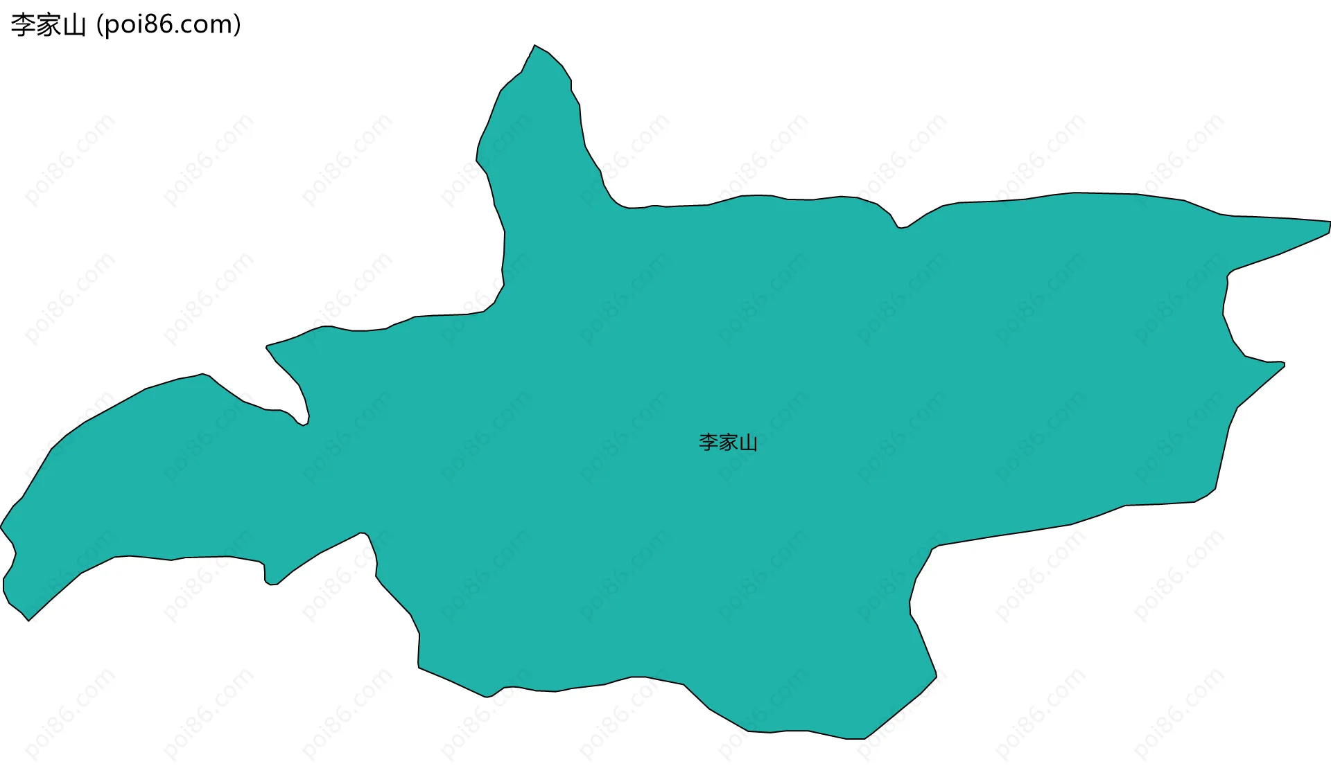 李家山边界地图