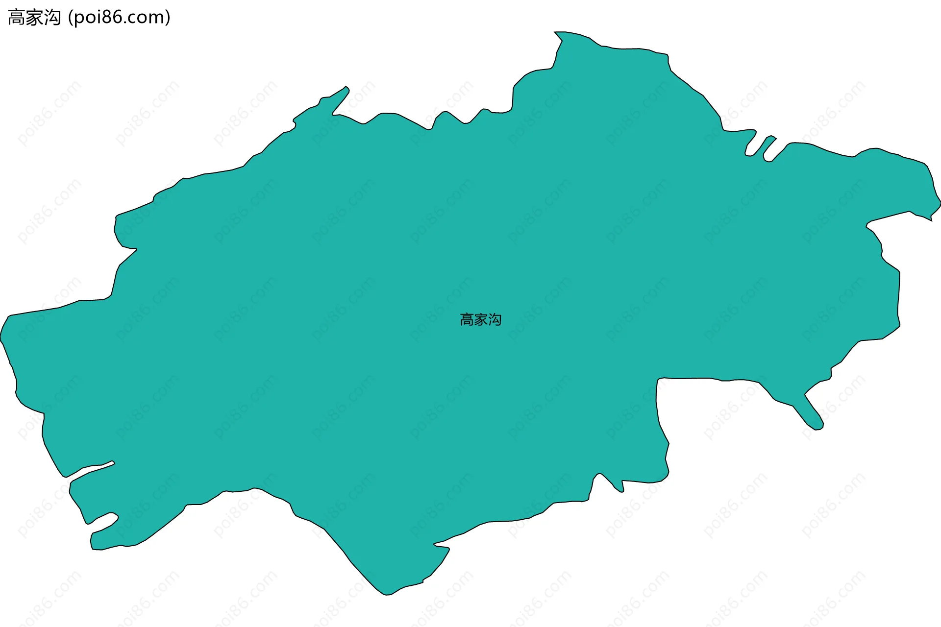 高家沟边界地图