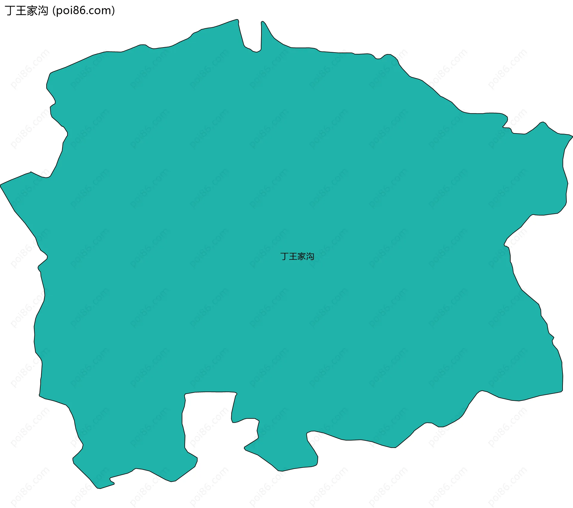 丁王家沟边界地图