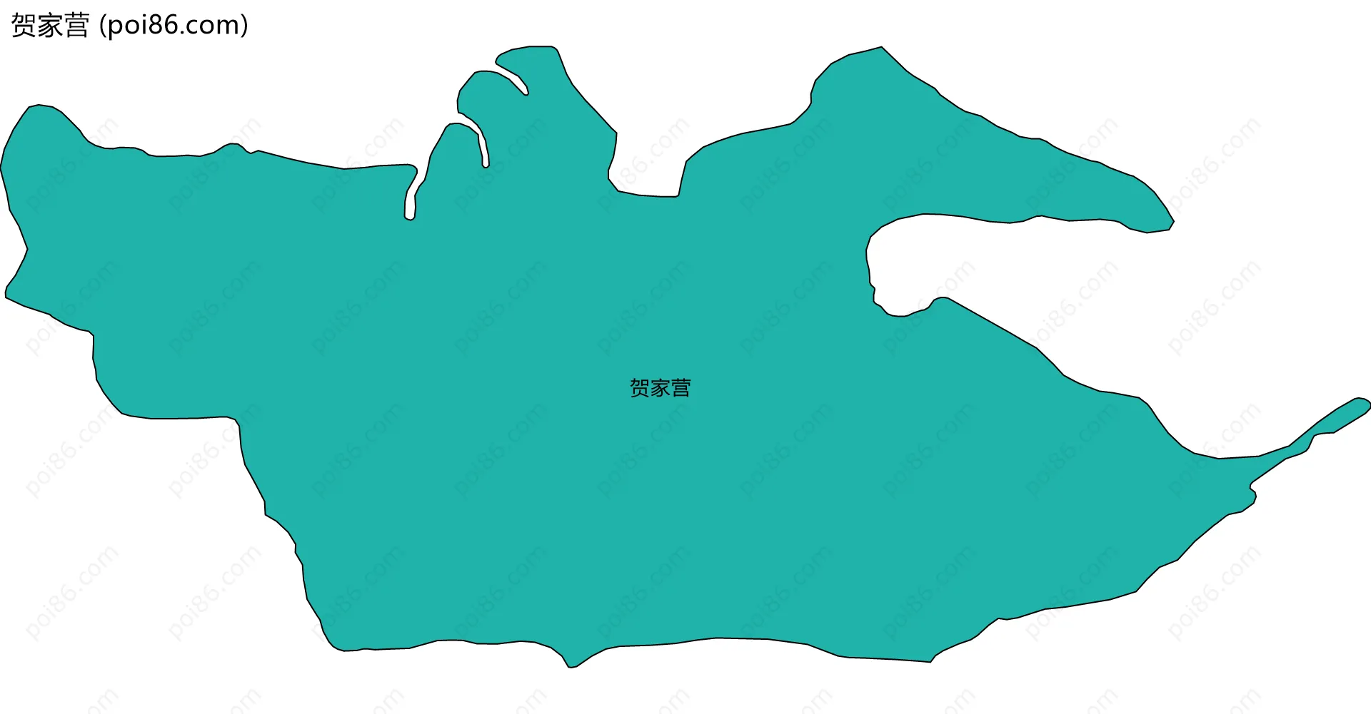 贺家营边界地图