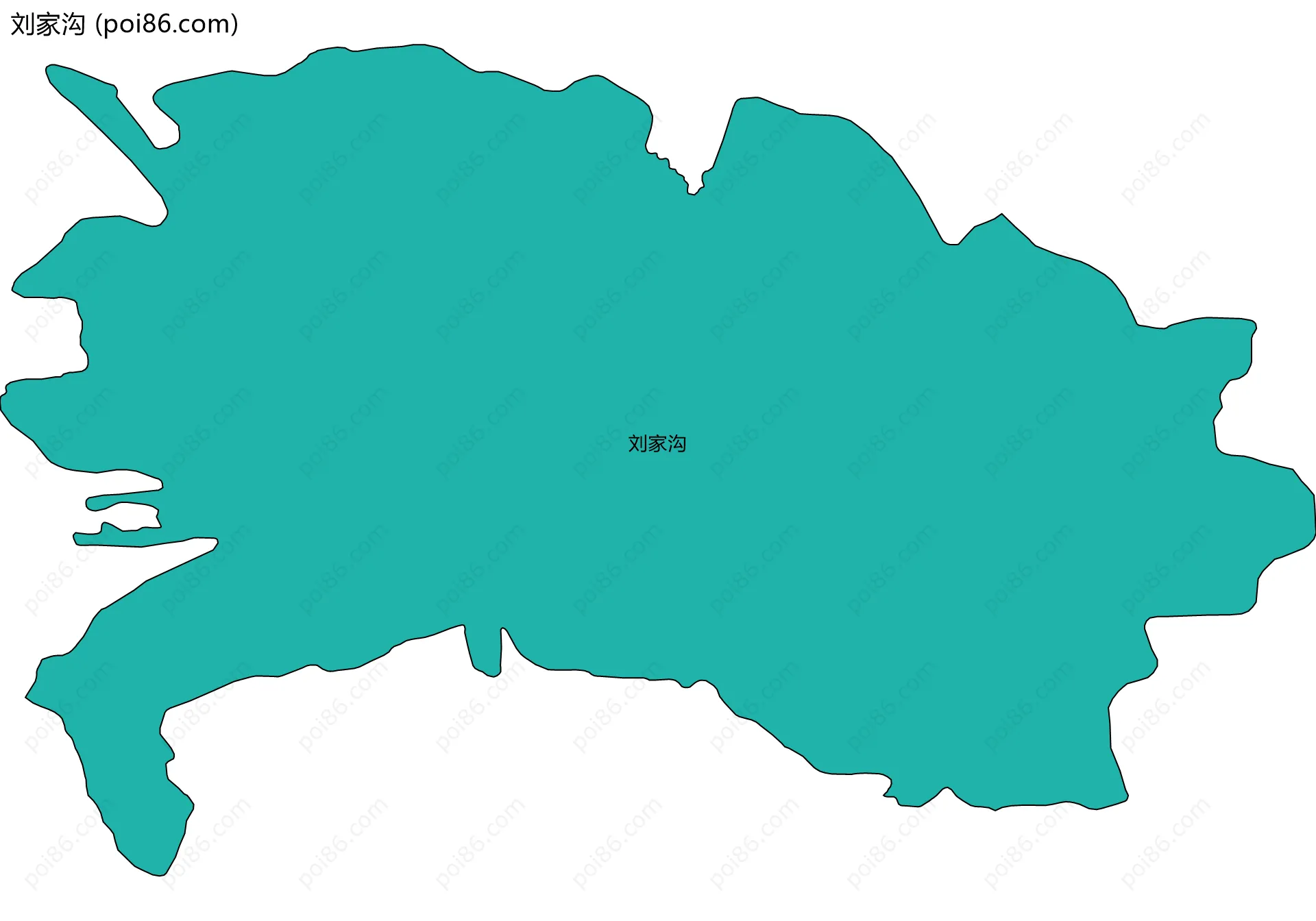 刘家沟边界地图
