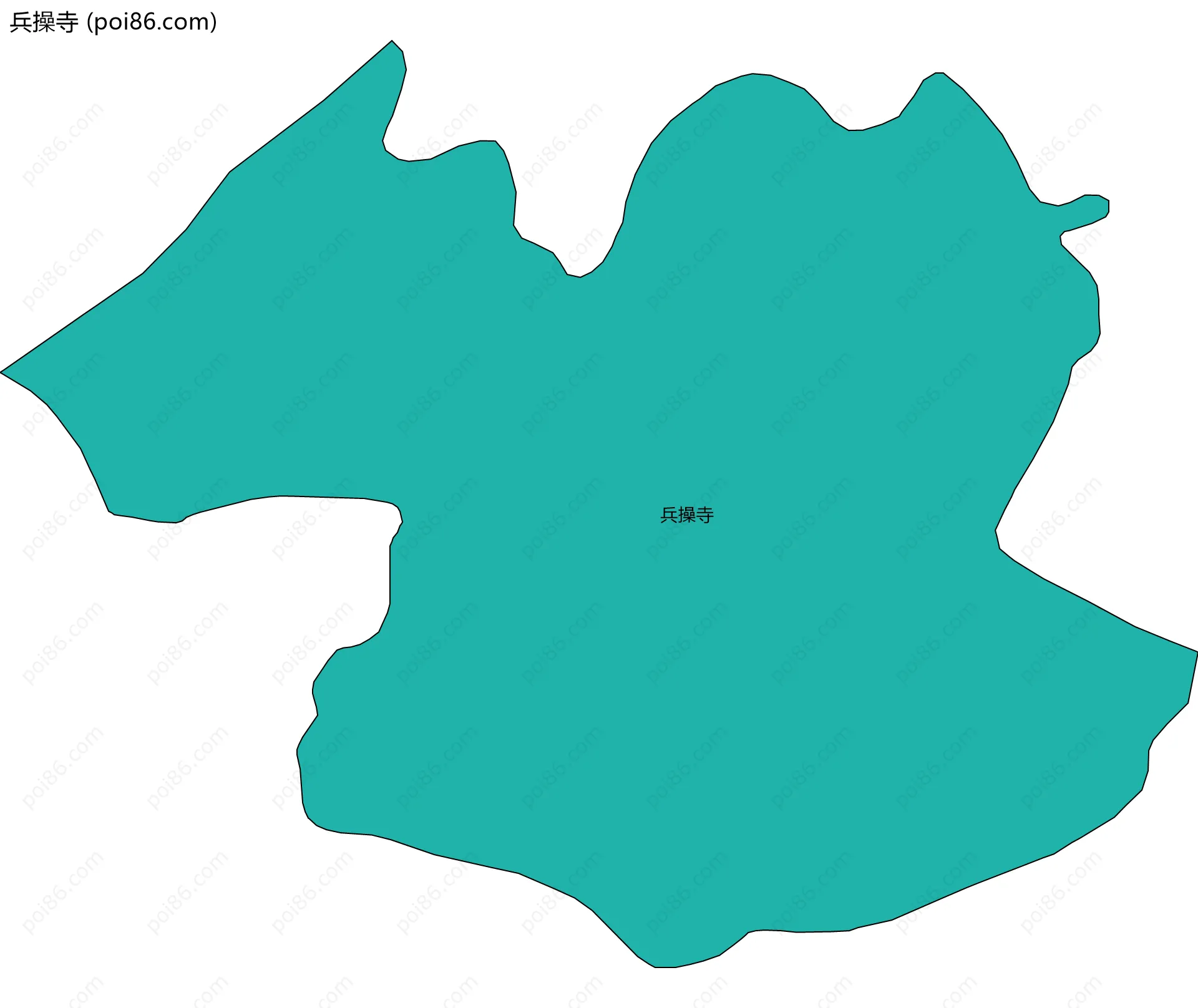 兵操寺边界地图