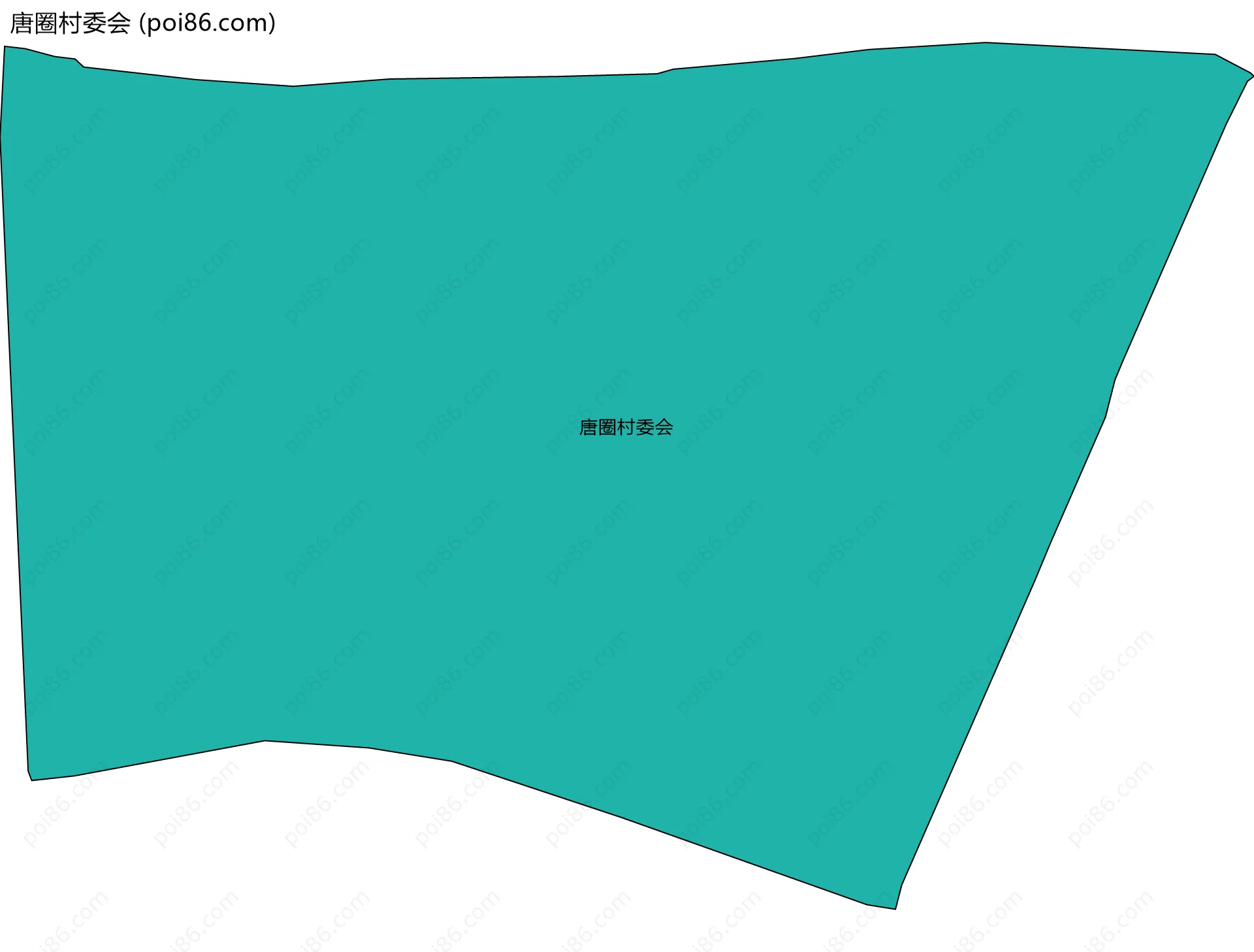 唐圈村委会边界地图