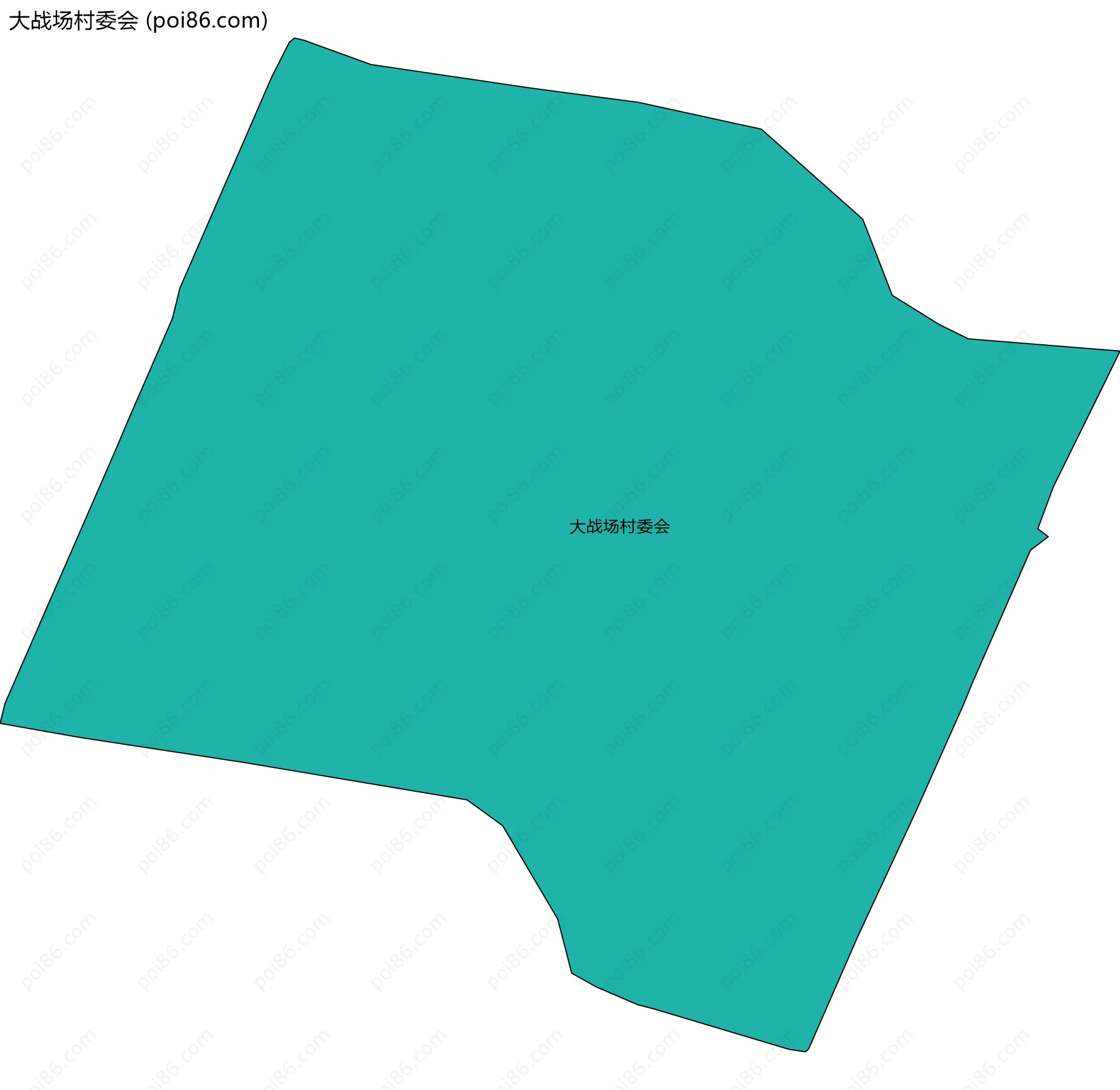 大战场村委会边界地图