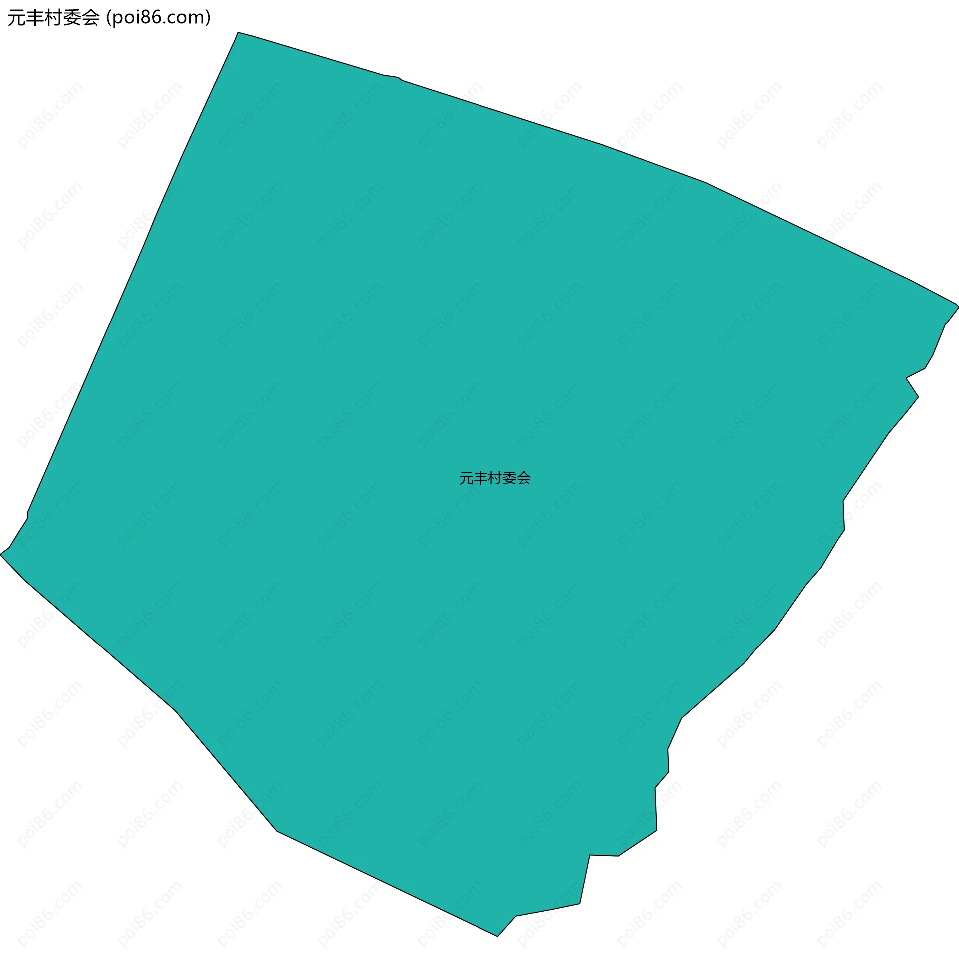 元丰村委会边界地图