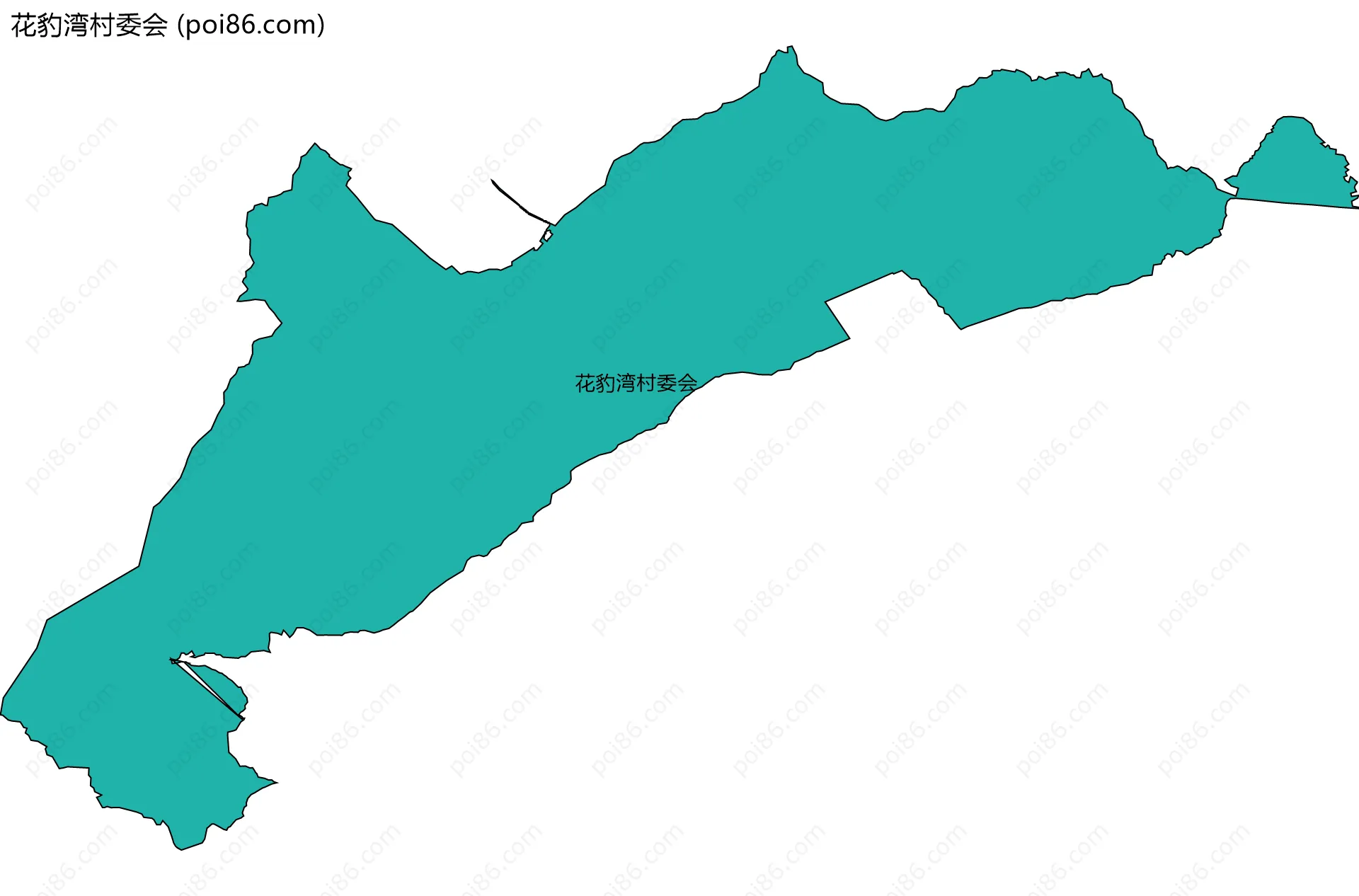 花豹湾村委会边界地图