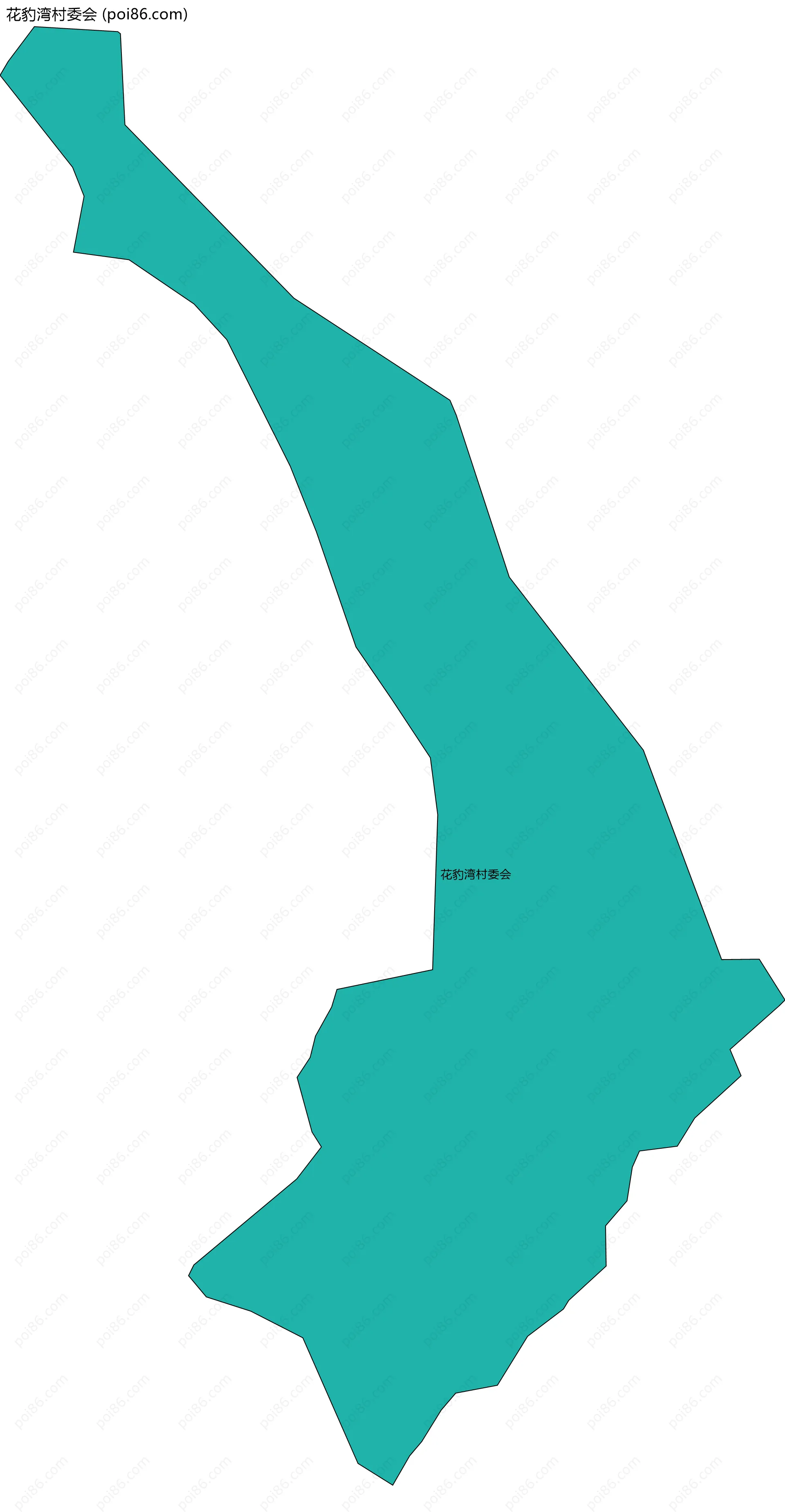 花豹湾村委会边界地图