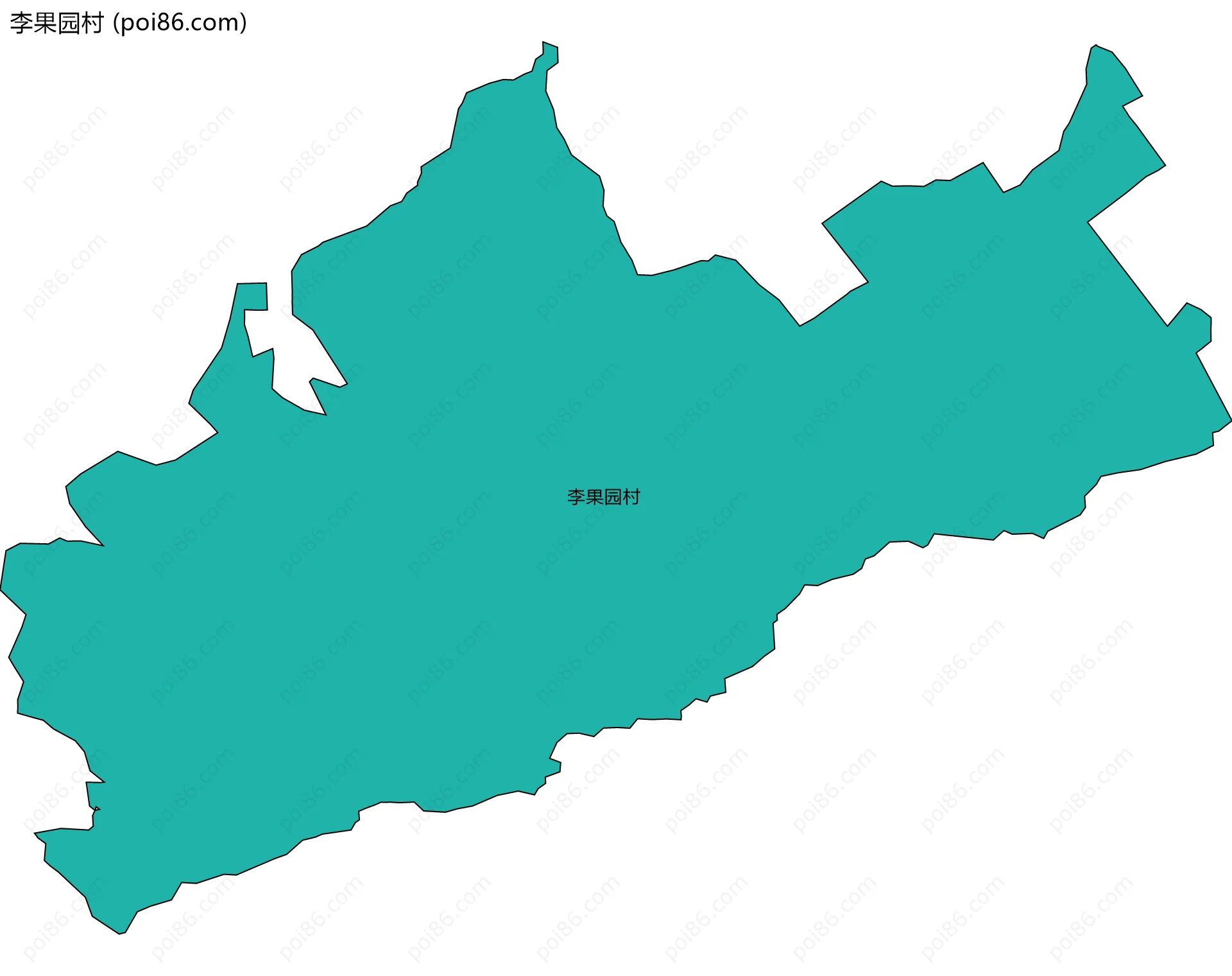 李果园村边界地图