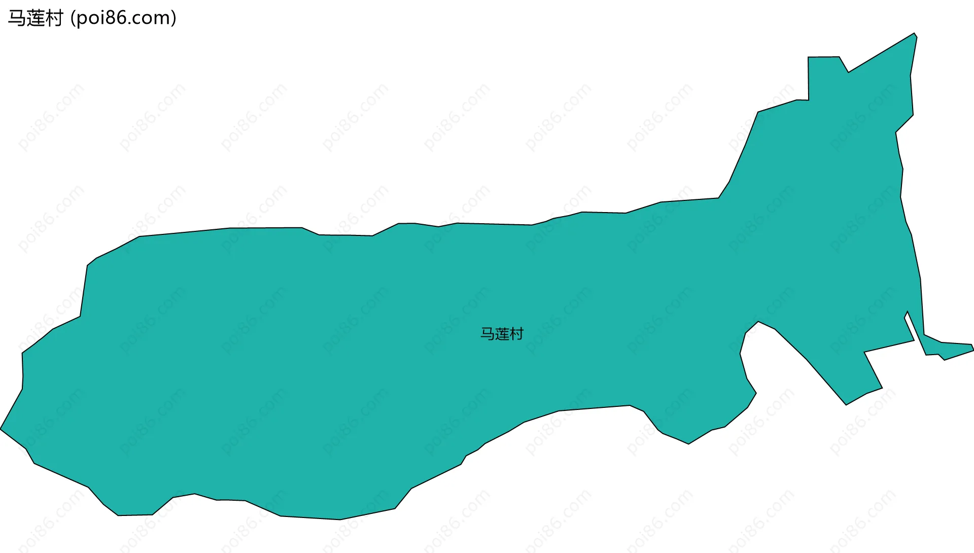 马莲村边界地图