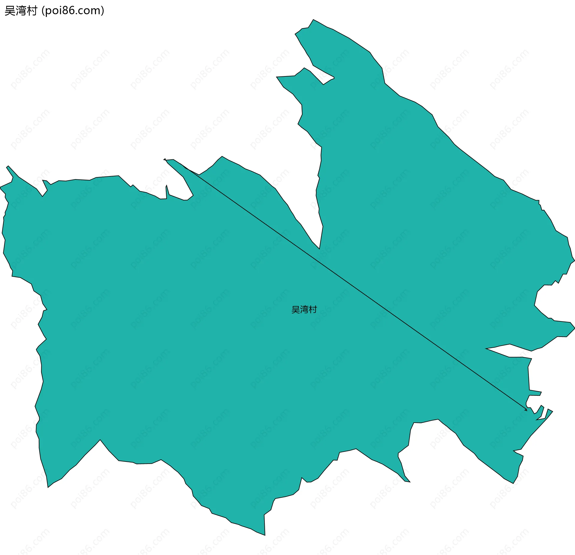 吴湾村边界地图