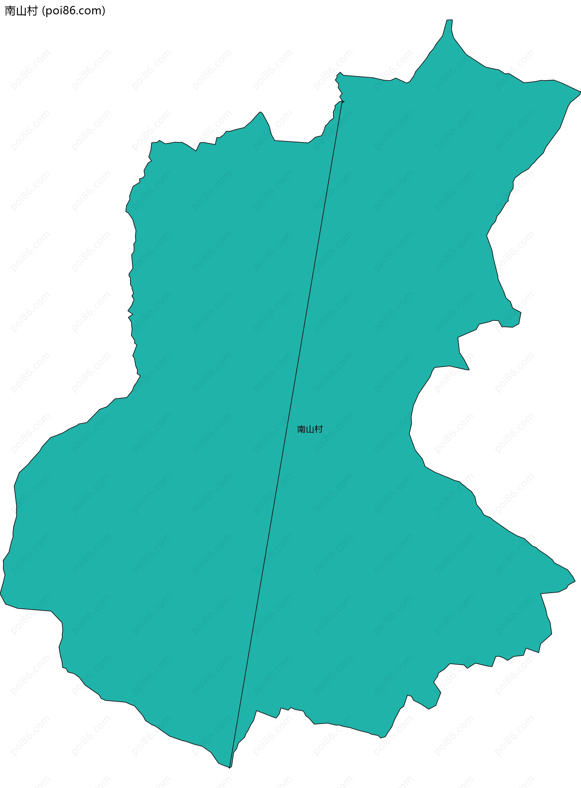 南山村边界地图