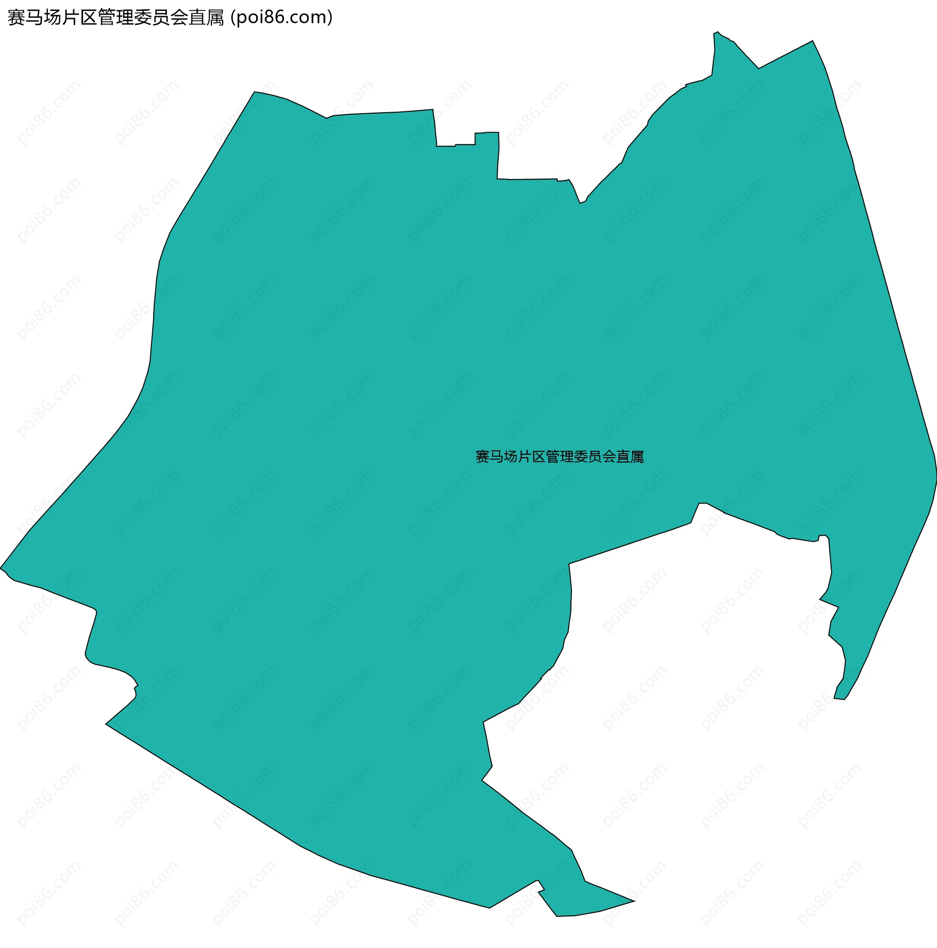 赛马场片区管理委员会直属边界地图