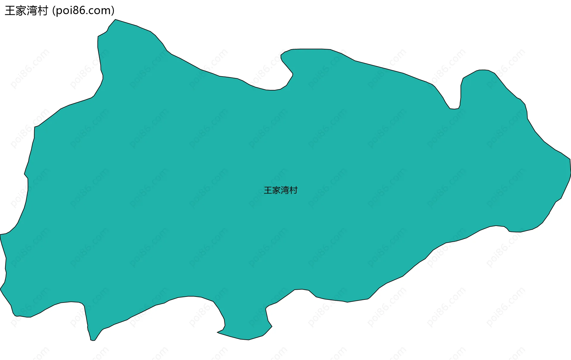 王家湾村边界地图