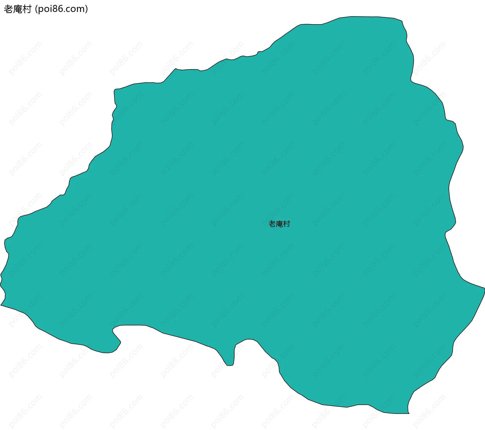 老庵村边界地图