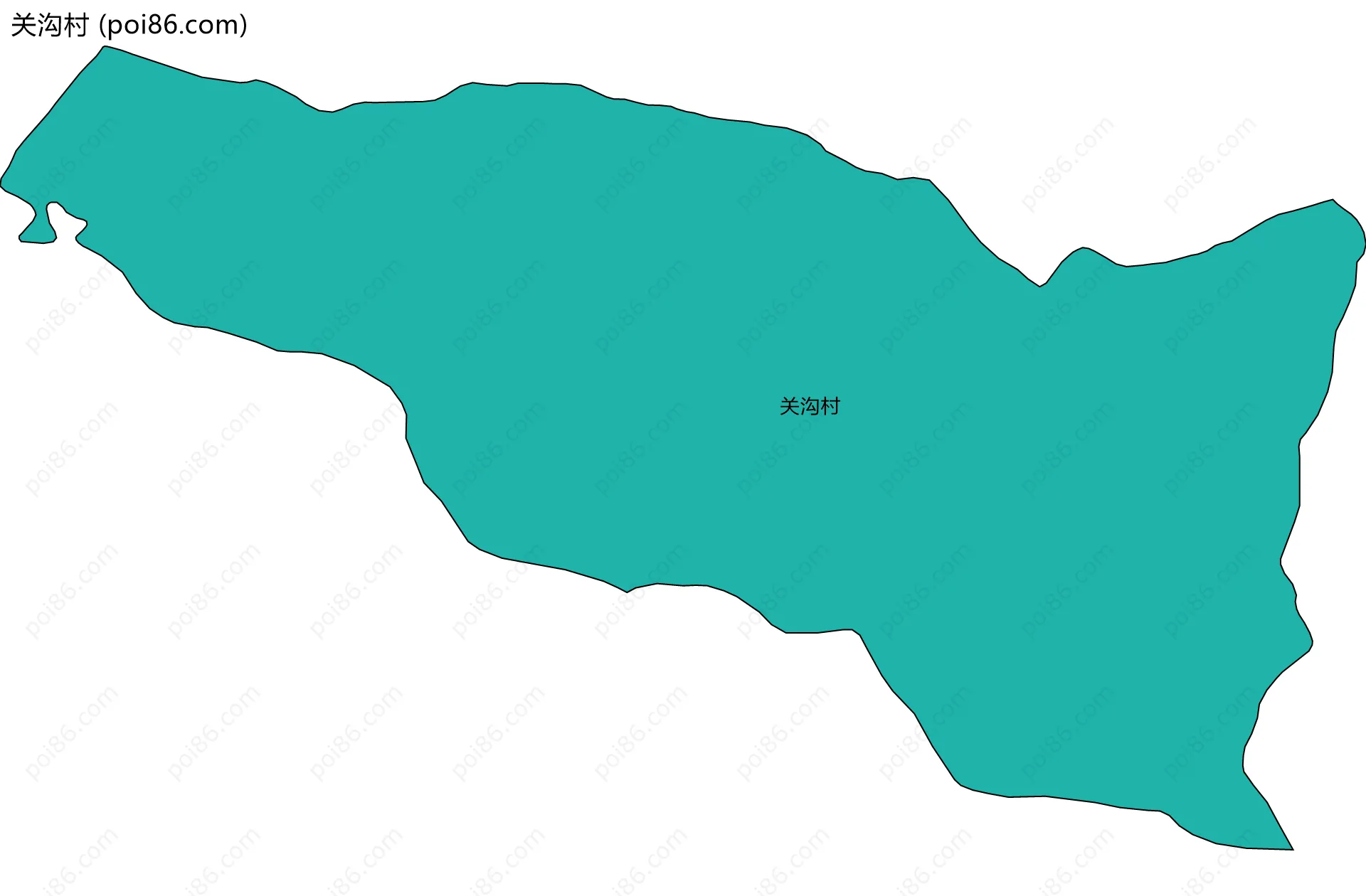 关沟村边界地图