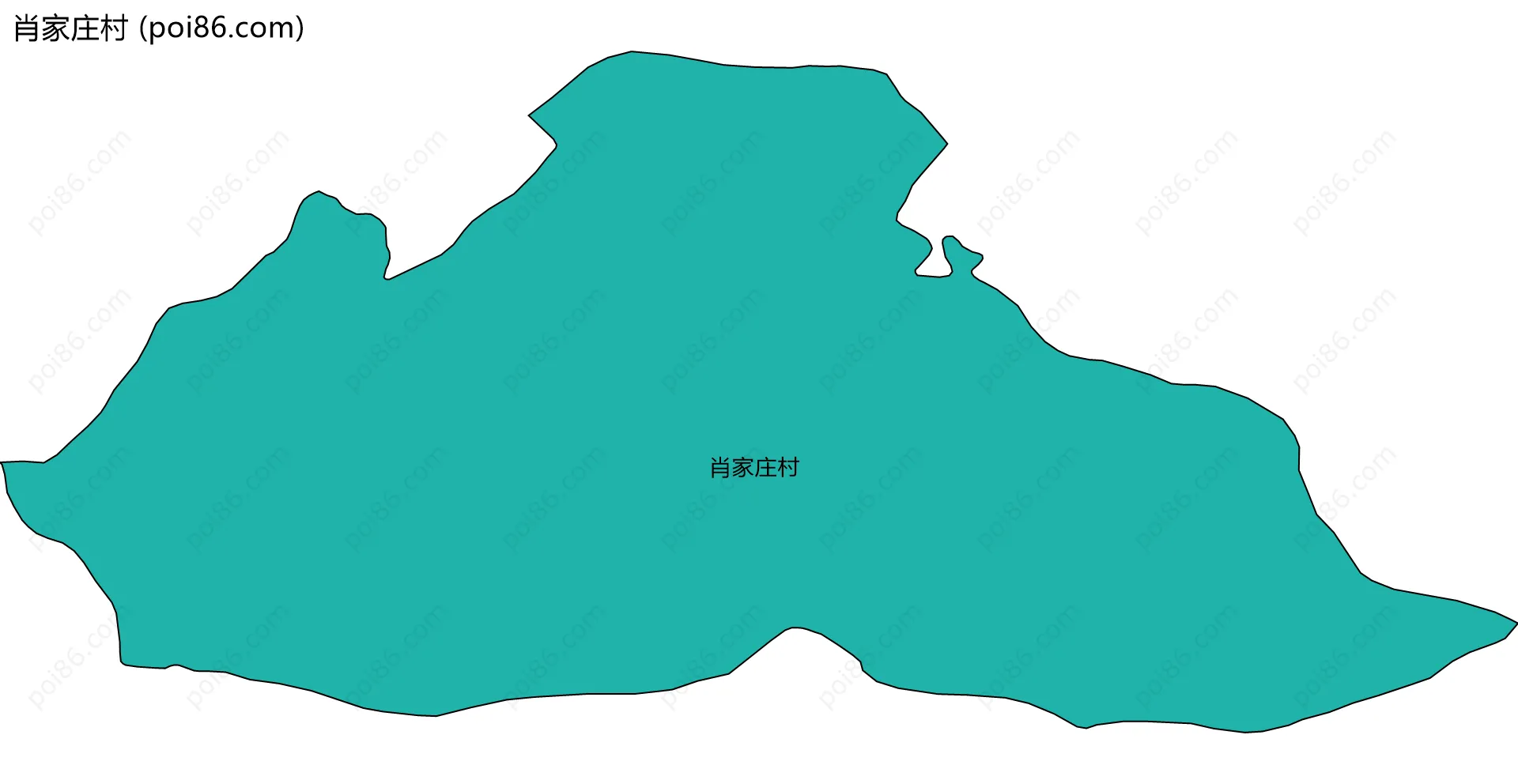 肖家庄村边界地图