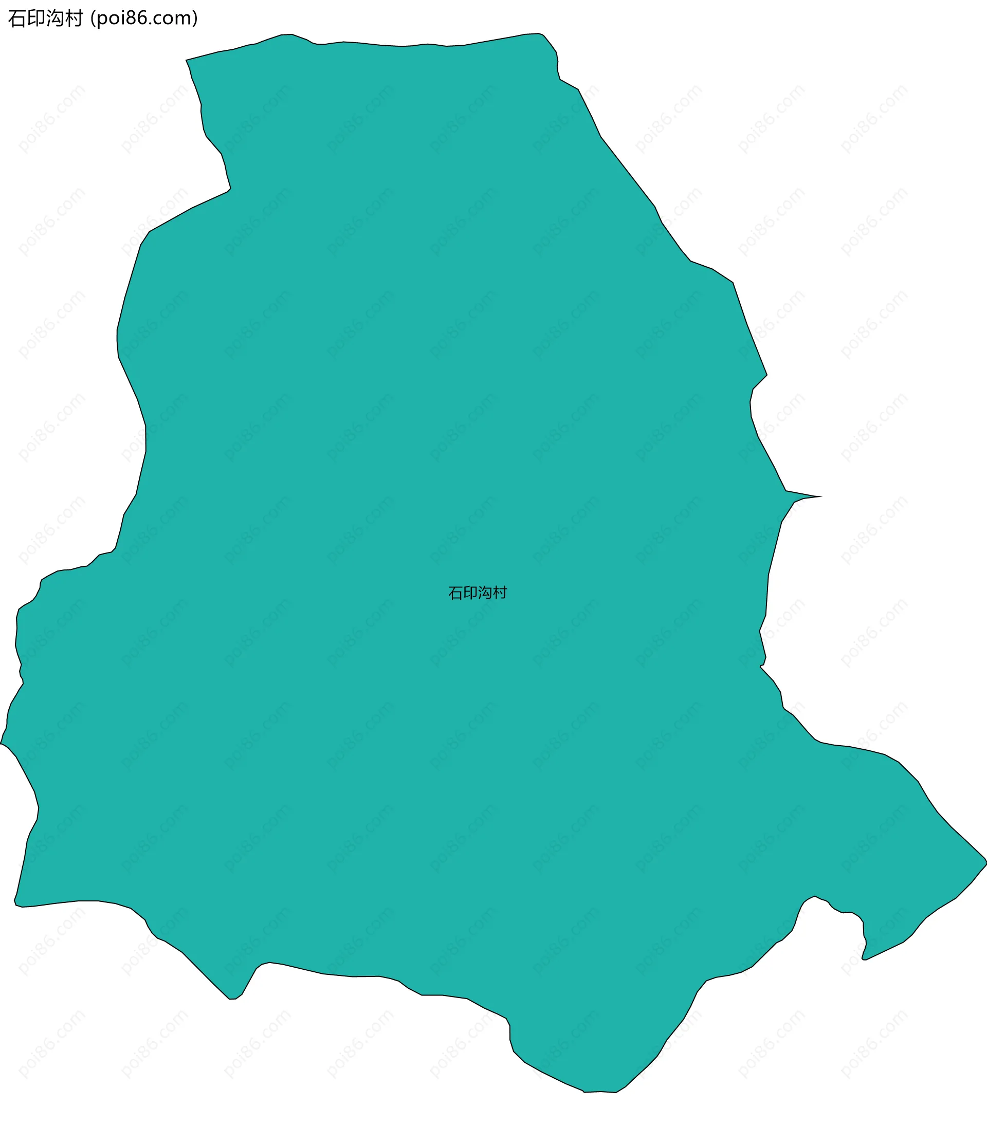 石印沟村边界地图