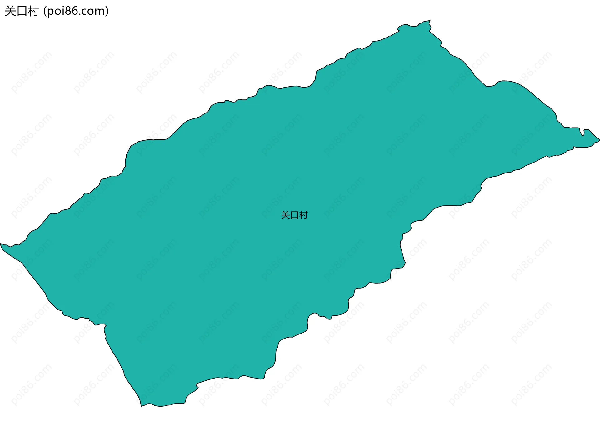 关口村边界地图