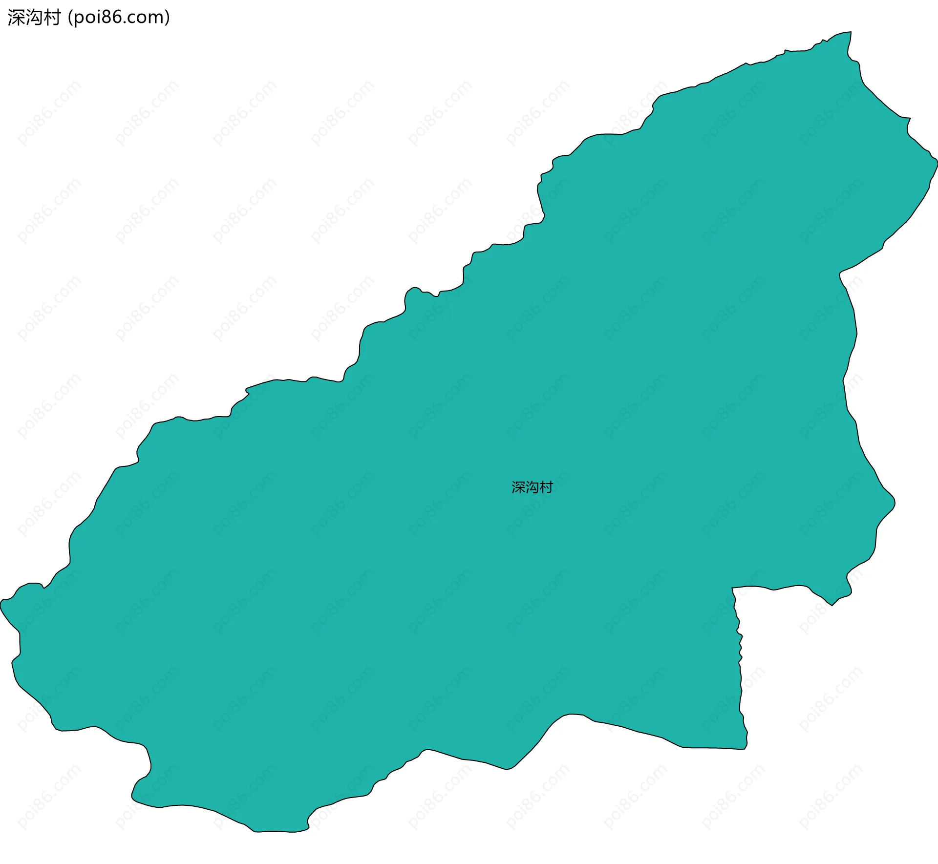 深沟村边界地图