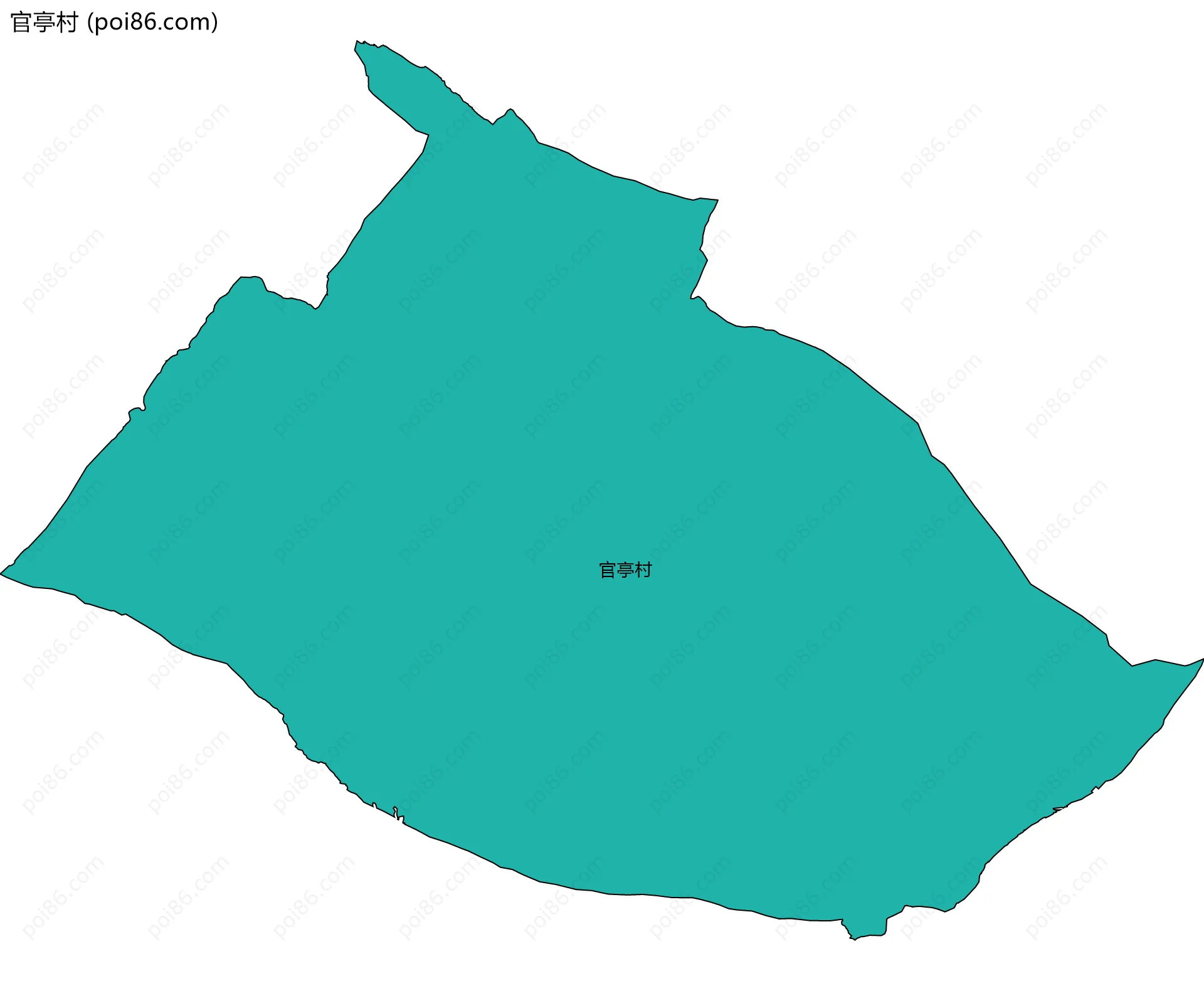 官亭村边界地图