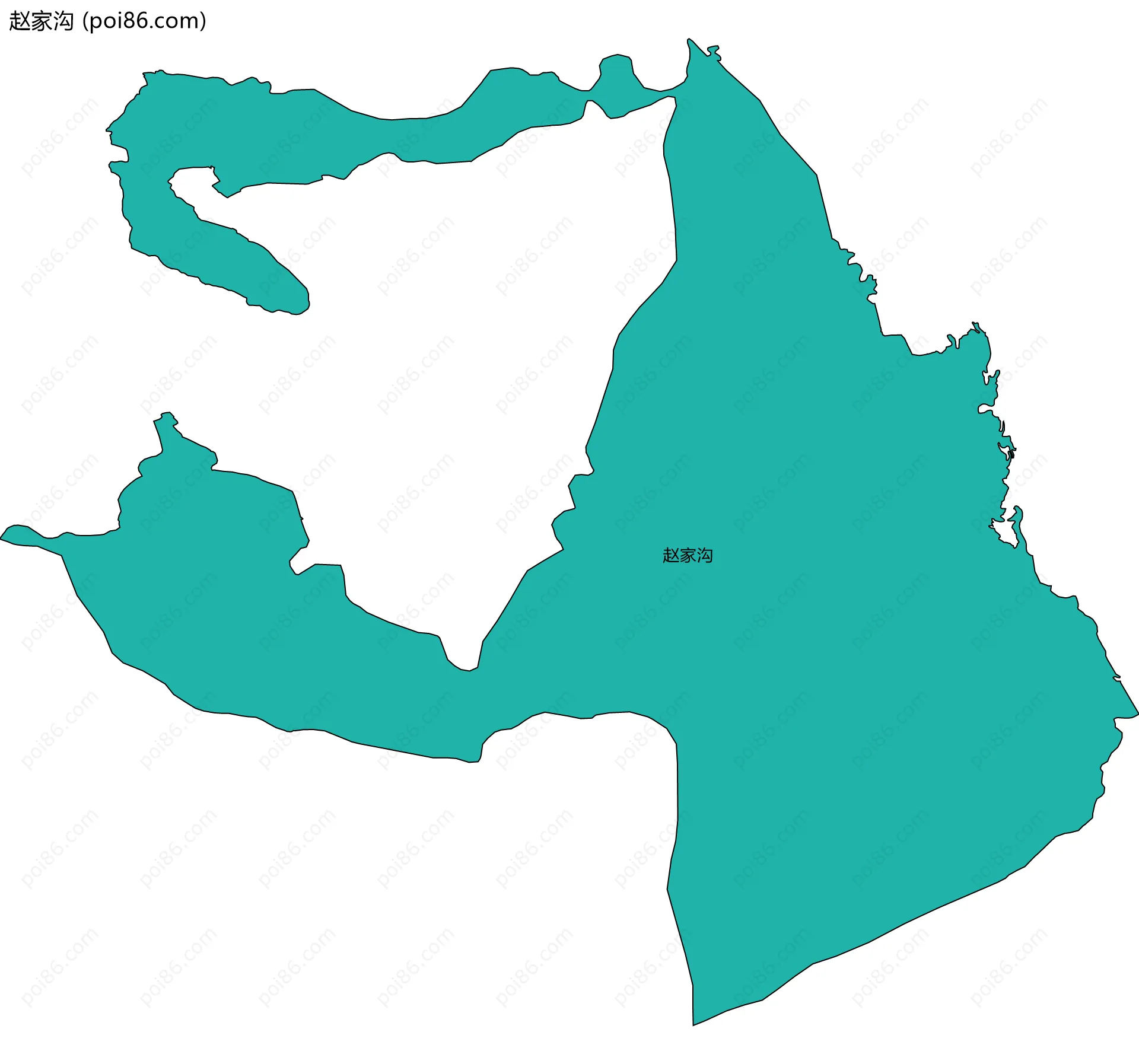 赵家沟边界地图