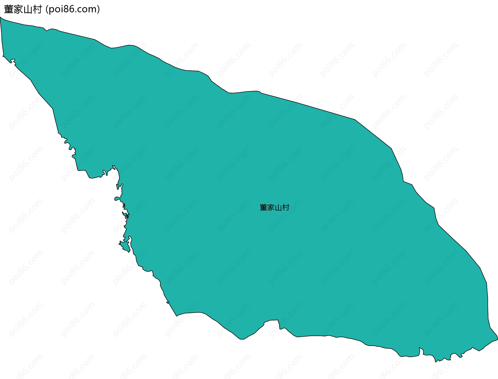 董家山村边界地图