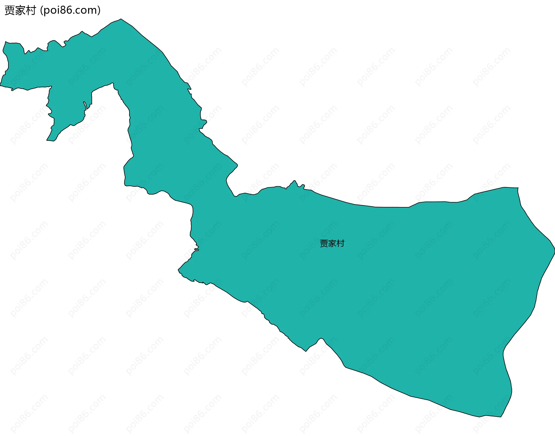 贾家村边界地图