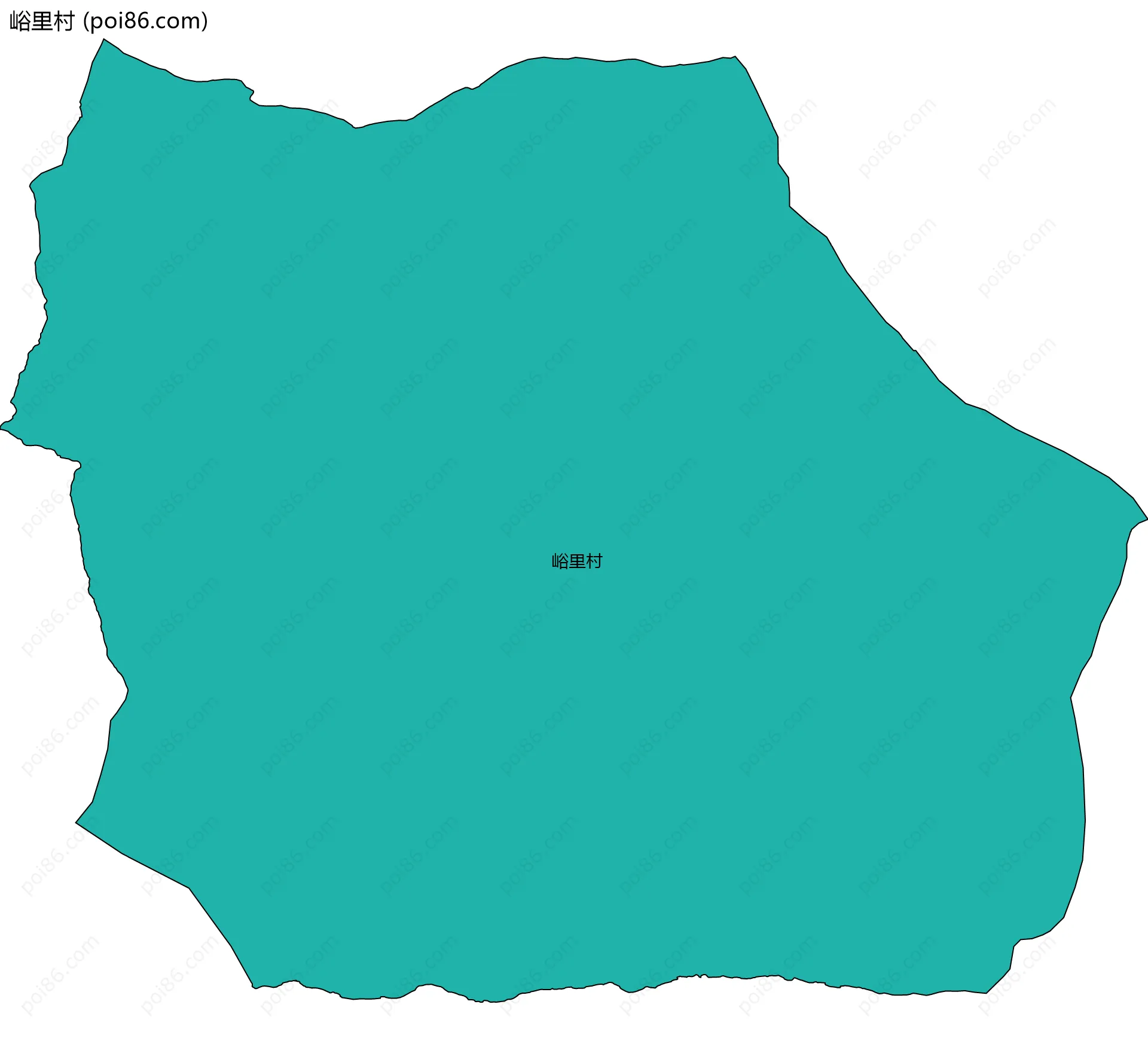 峪里村边界地图