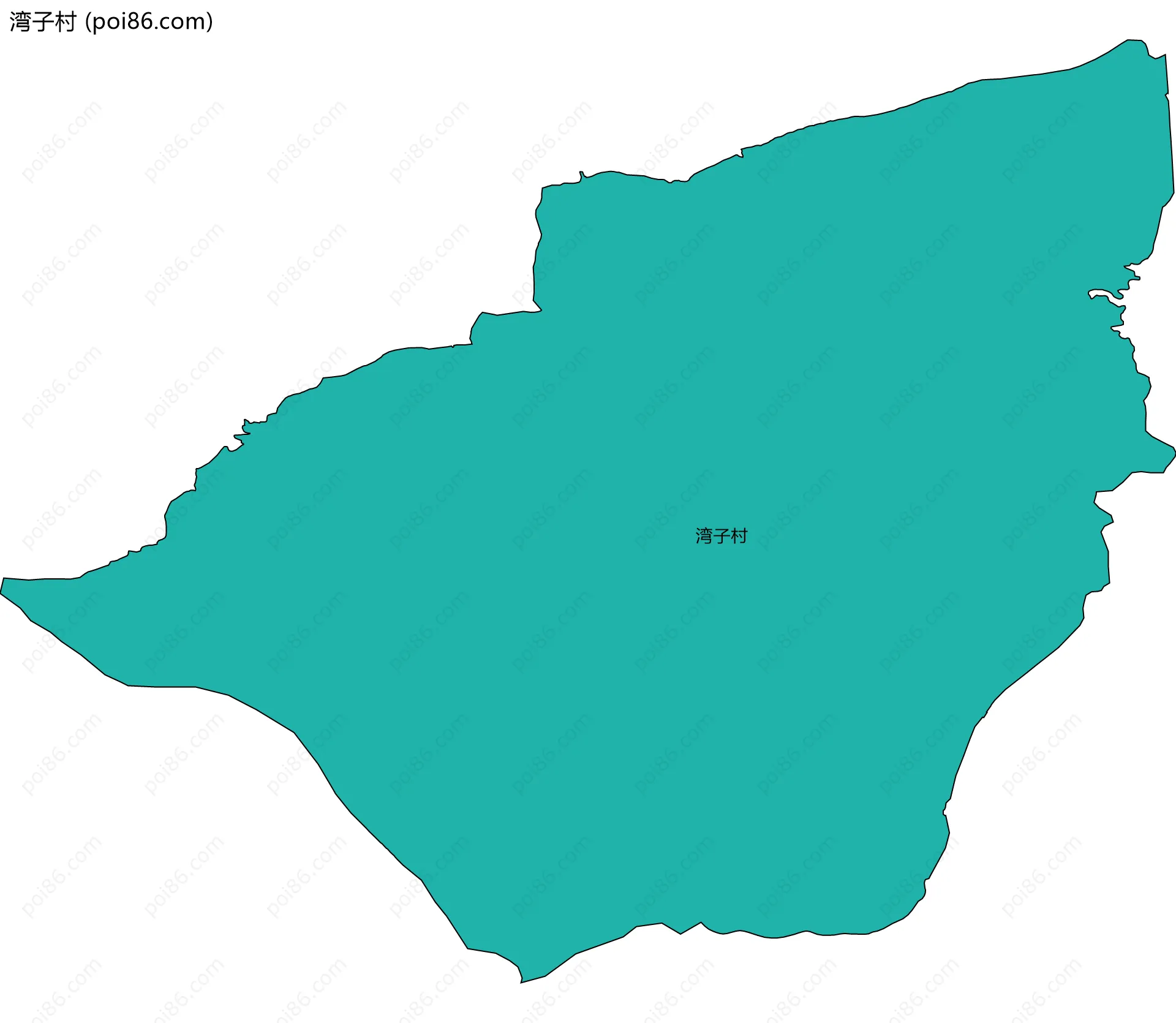 湾子村边界地图