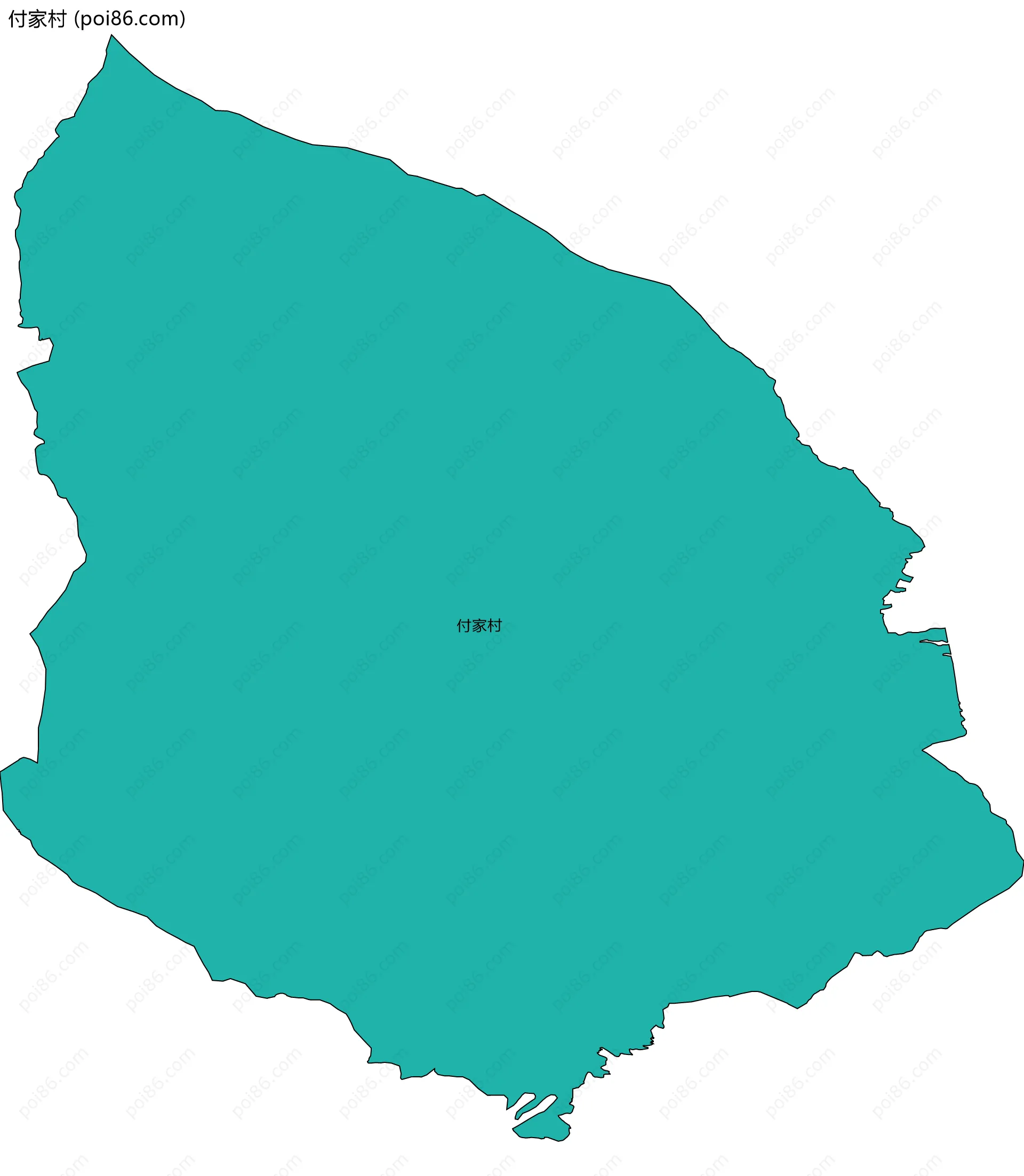付家村边界地图