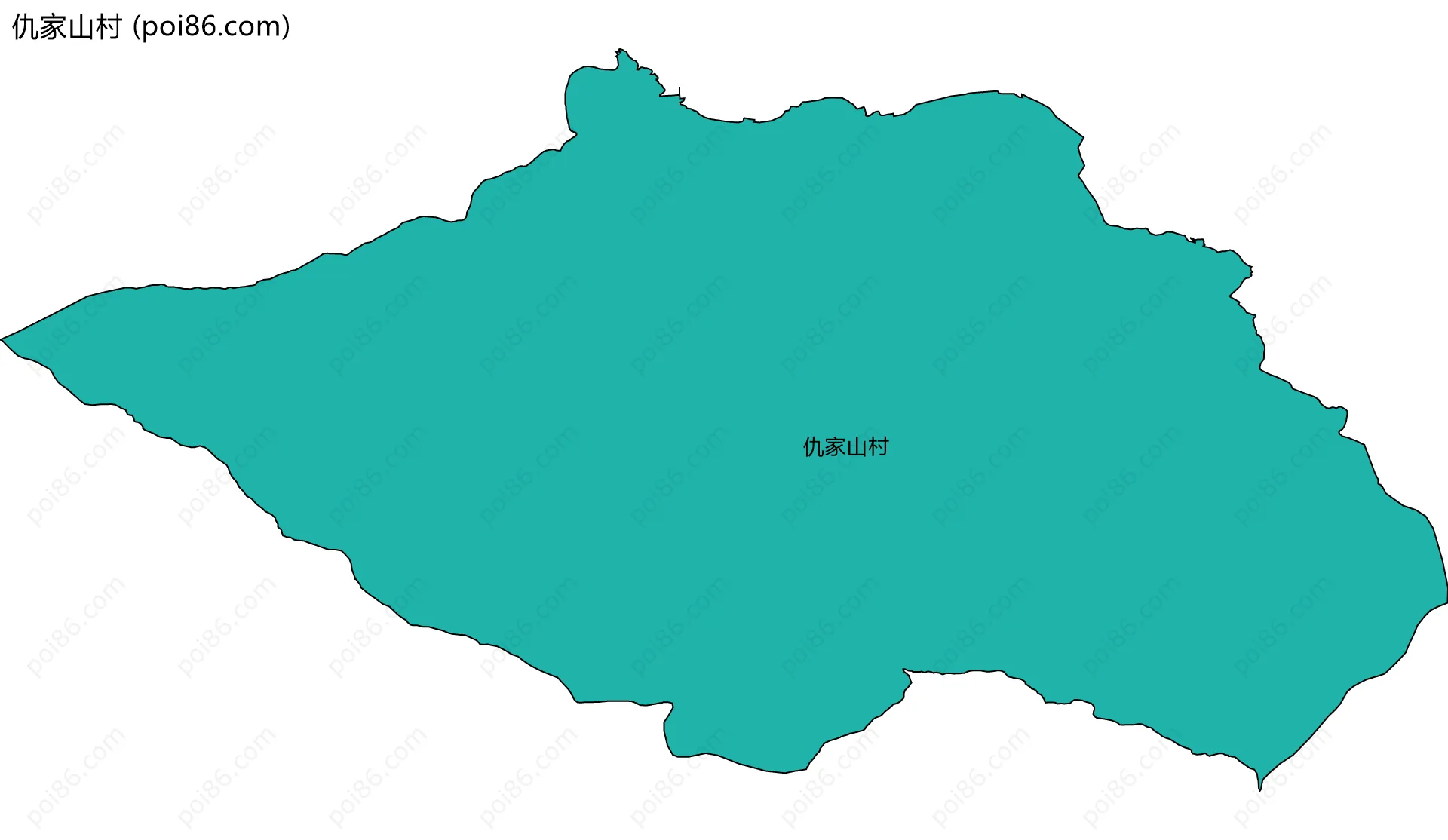 仇家山村边界地图