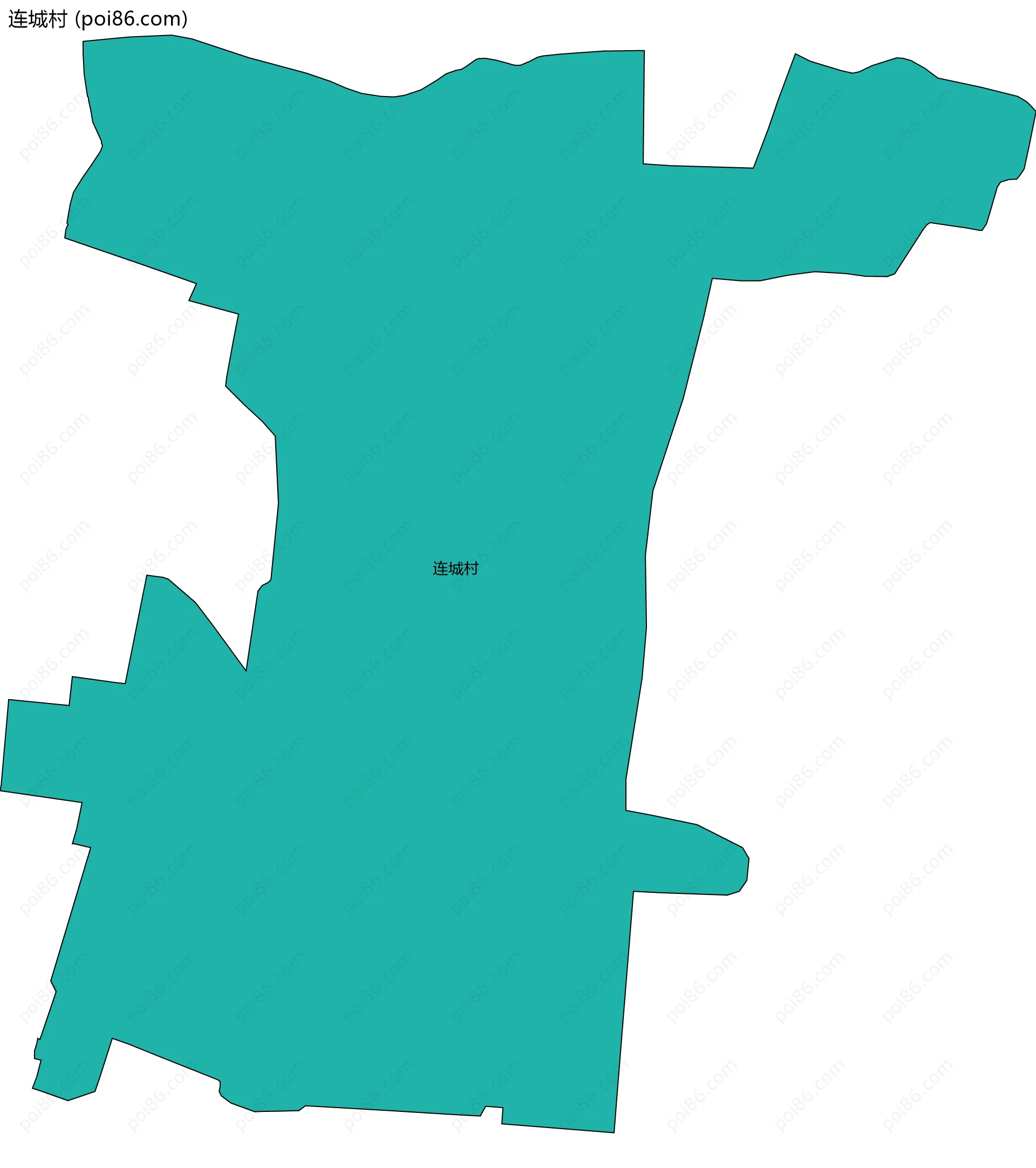 连城村边界地图