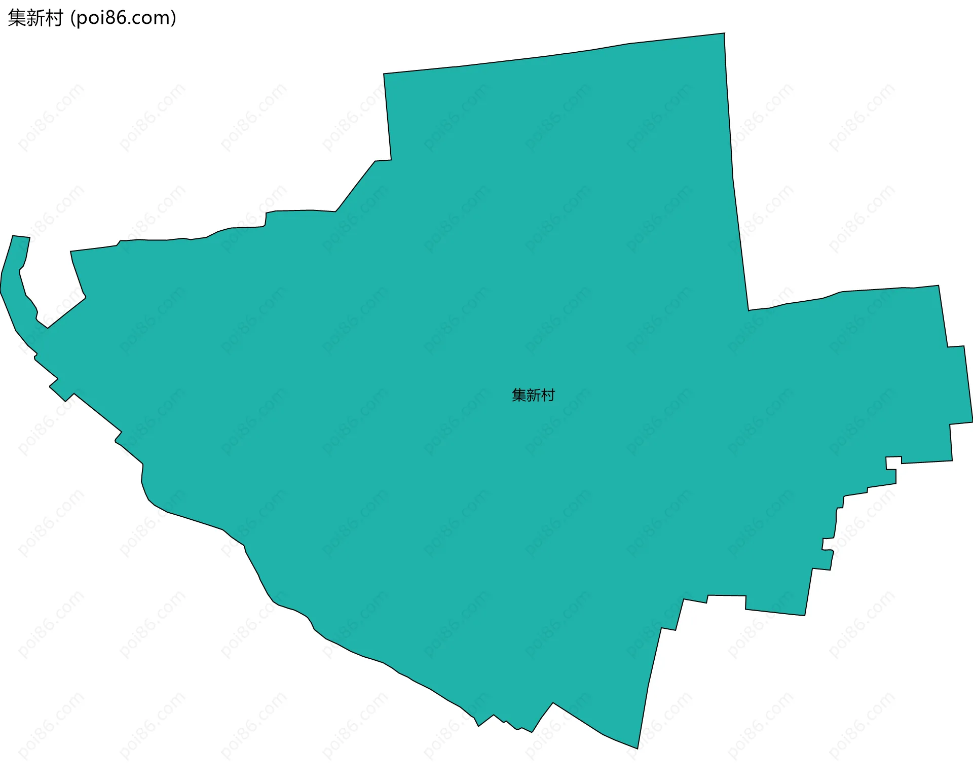 集新村边界地图