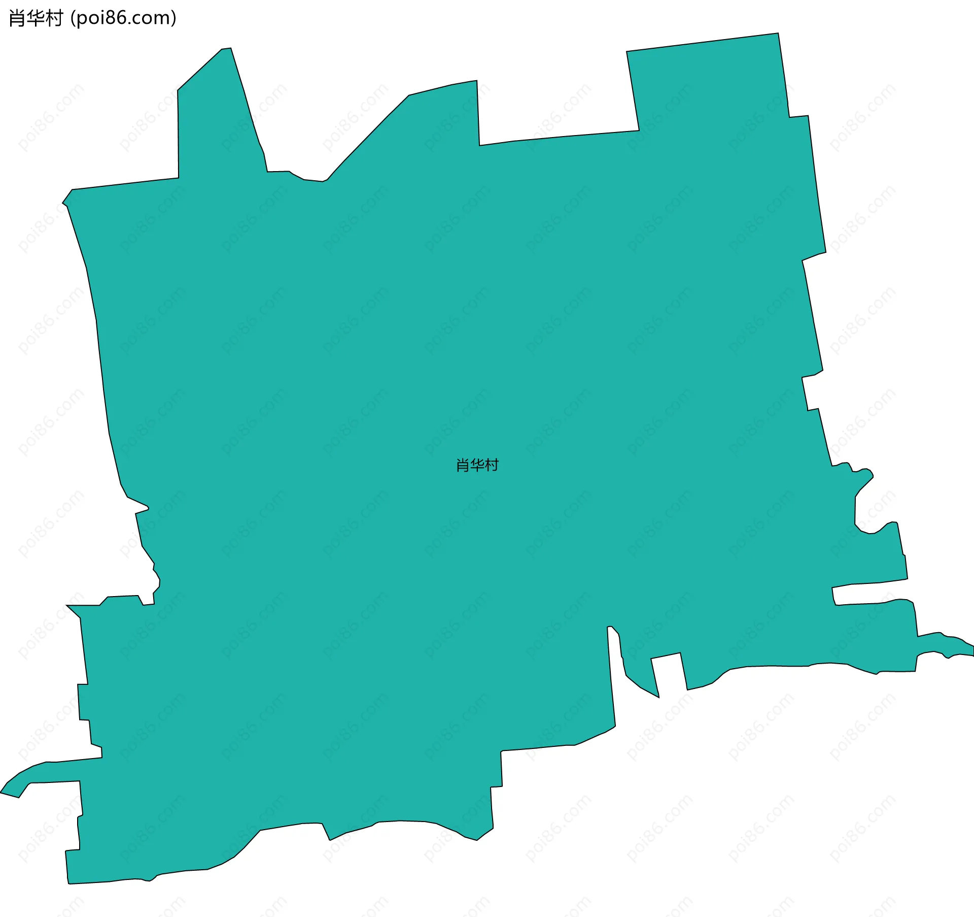 肖华村边界地图