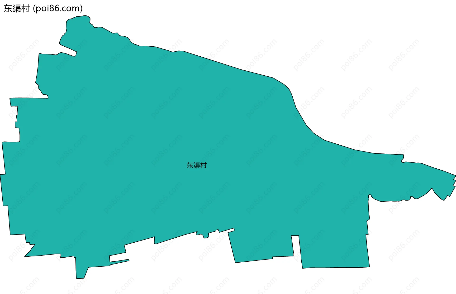 东渠村边界地图